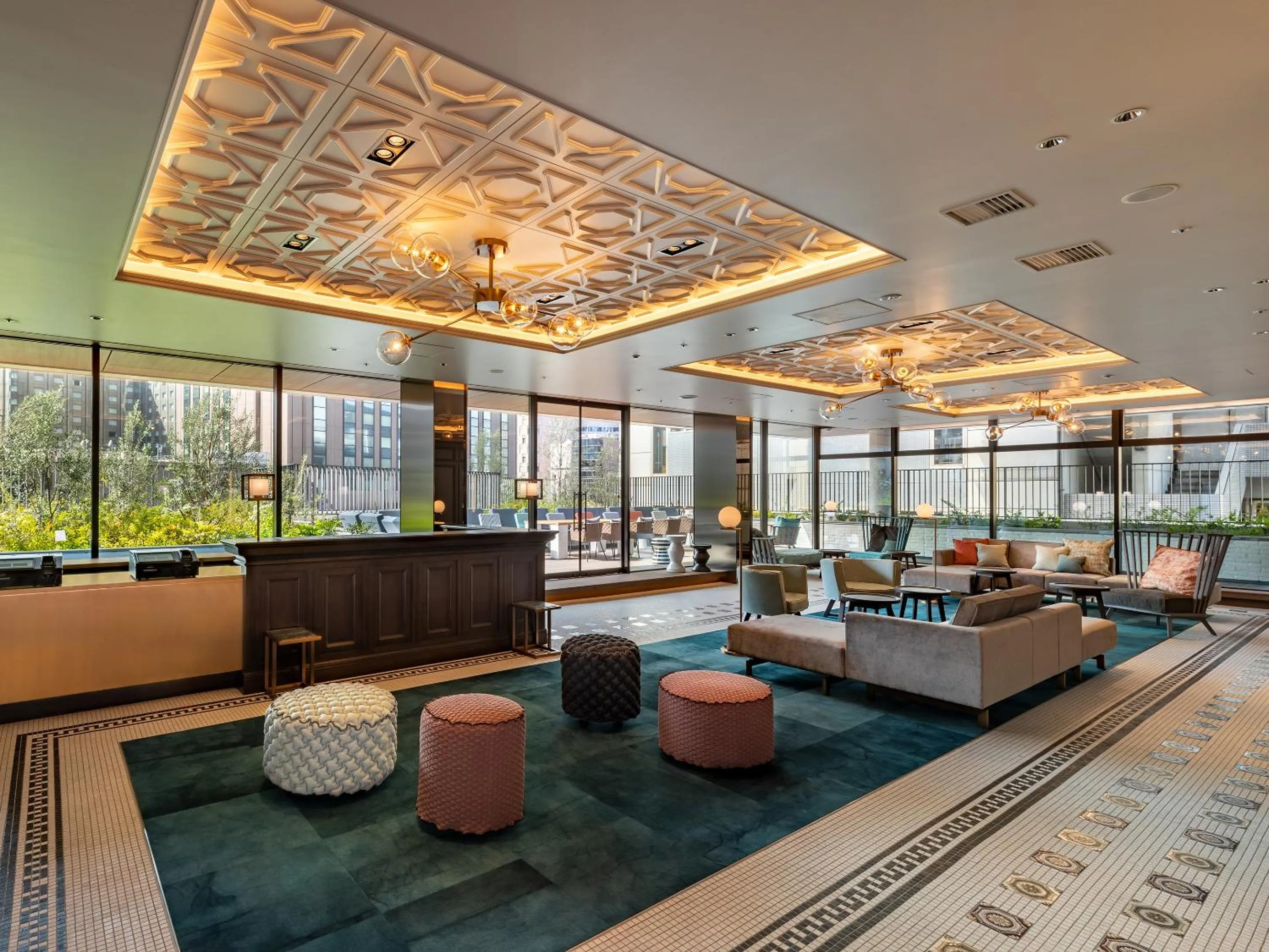 Lobby or reception in GINZA HOTEL by GRANBELL