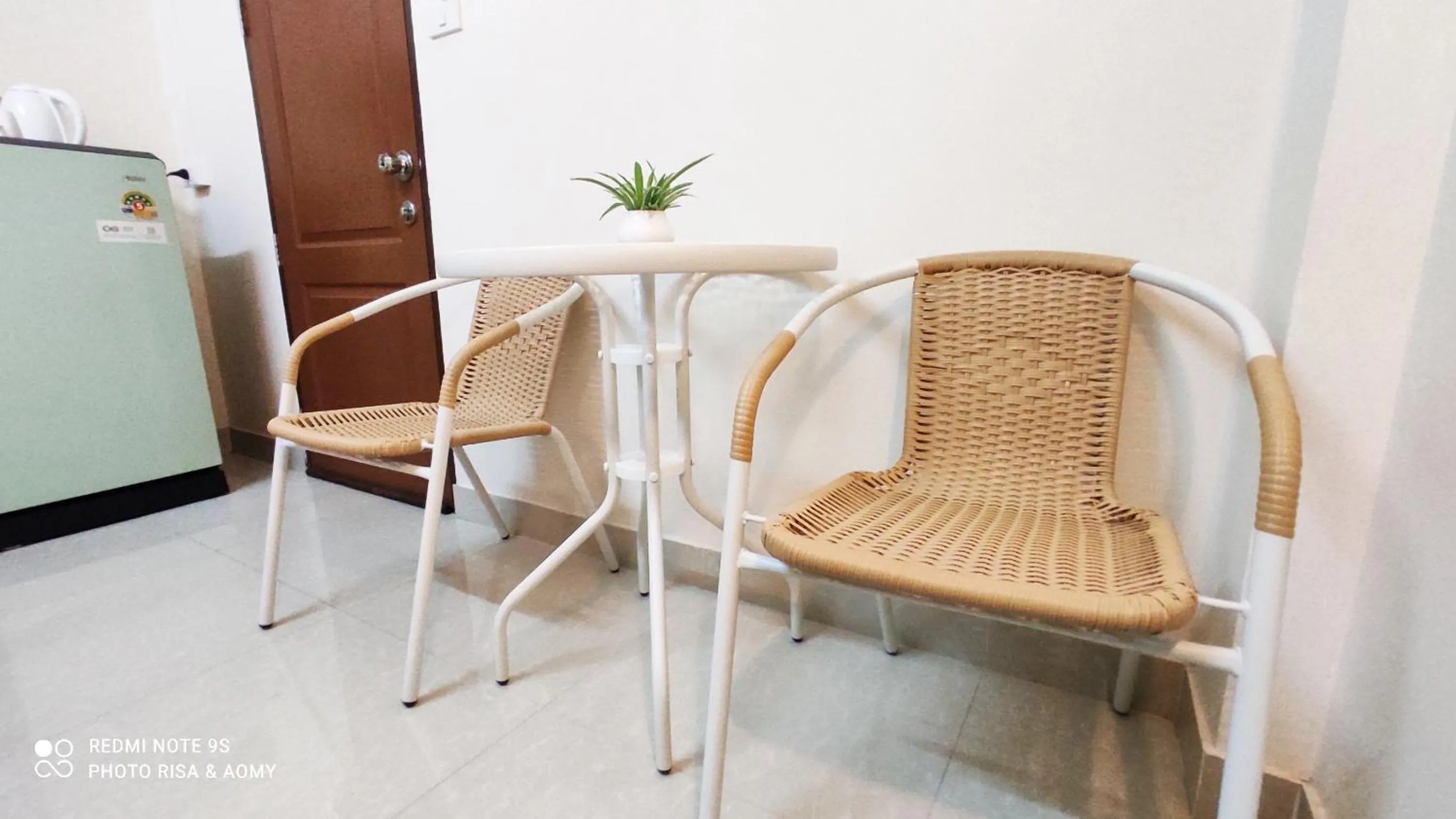 Seating area in 66 Apartment