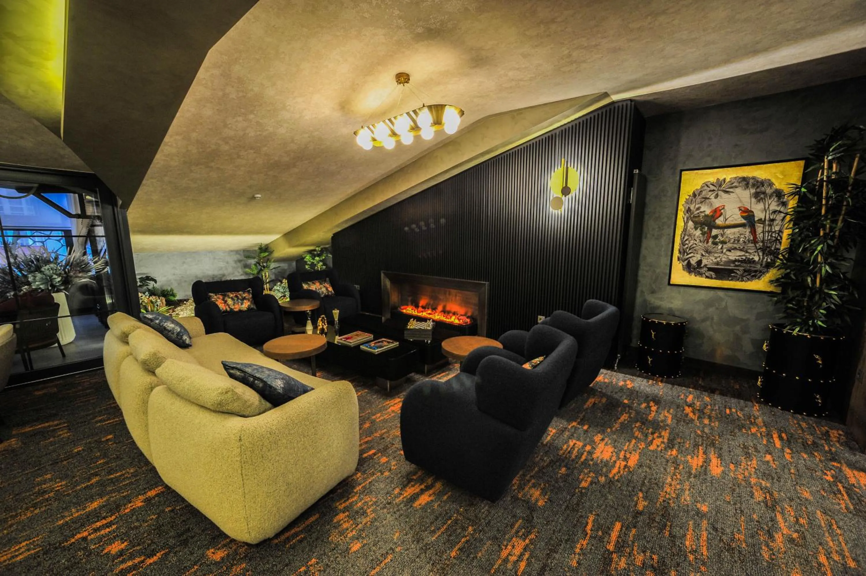 Seating area in The Alpfine Hotel