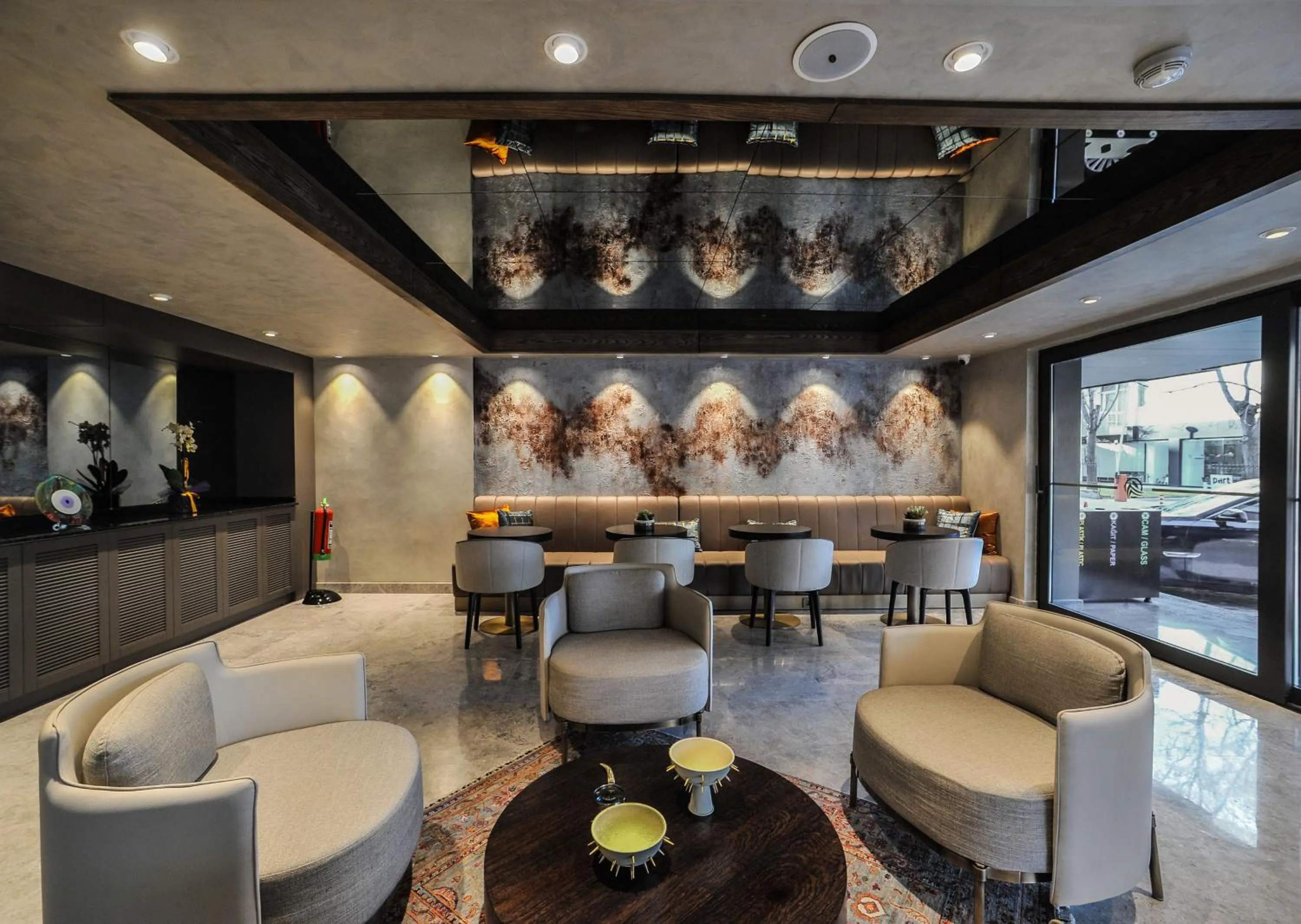 Lobby or reception in The Alpfine Hotel