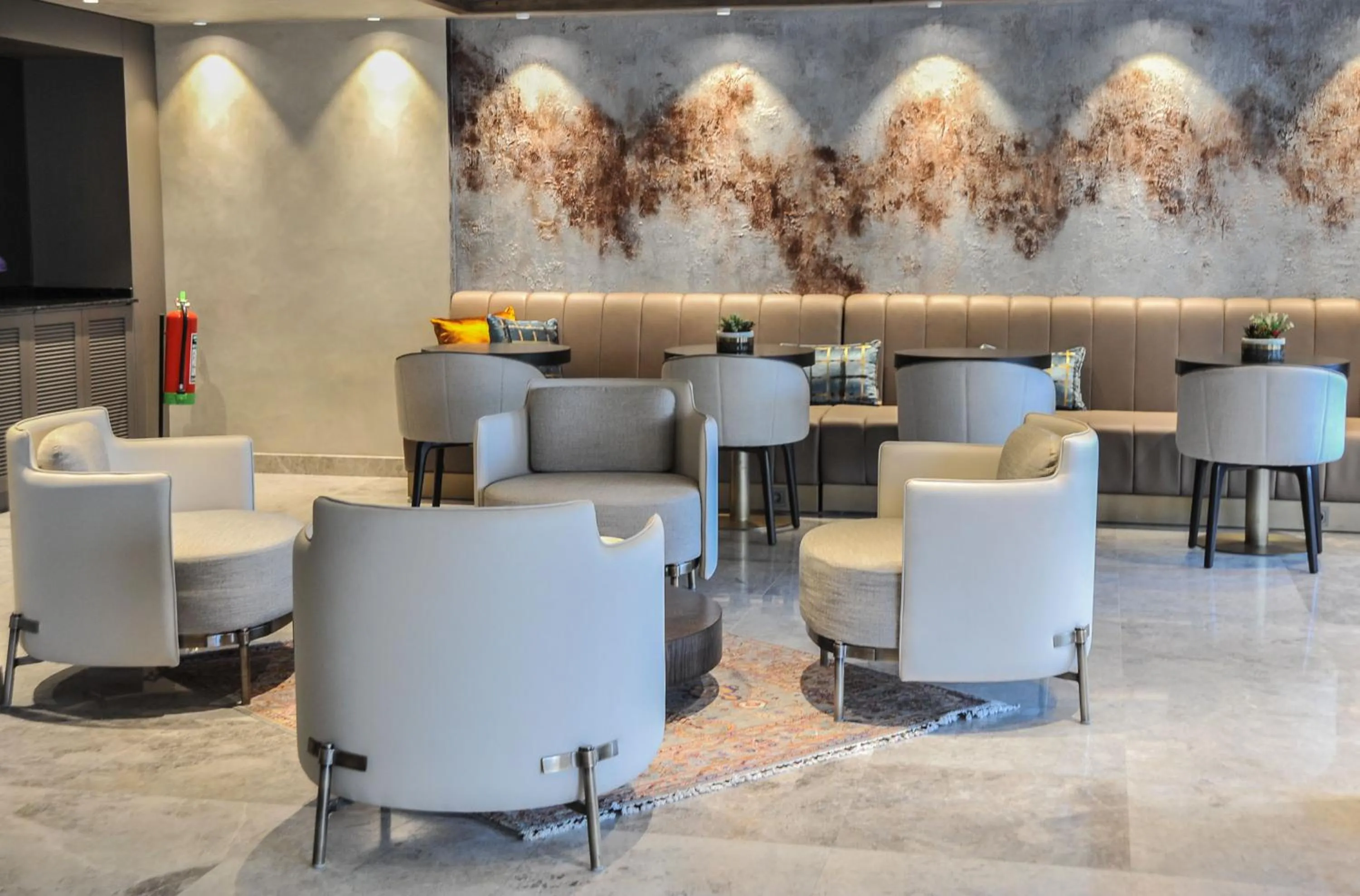 Seating area in The Alpfine Hotel