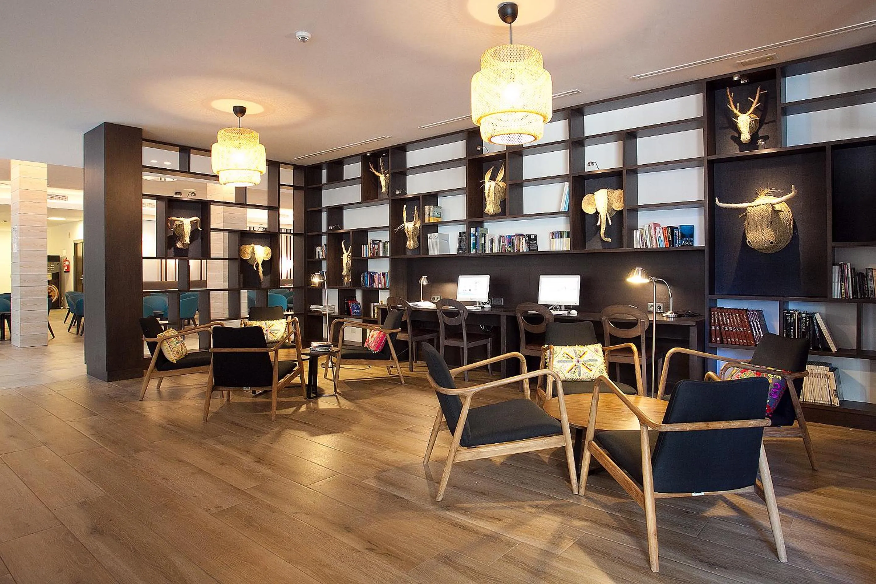 Library in Hotel Cap Negret