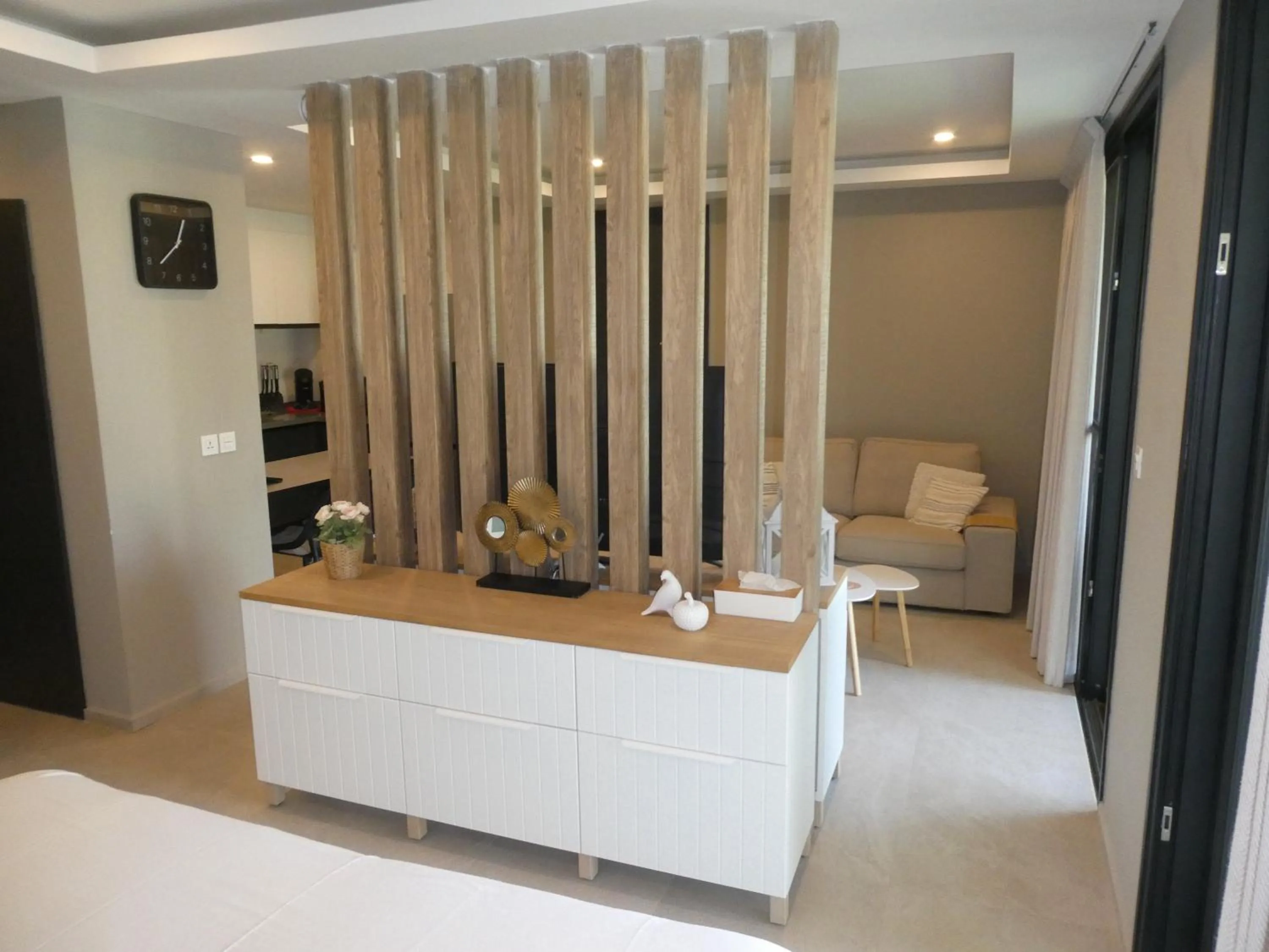 Seating area, Bed in Kololi Sands Apartments
