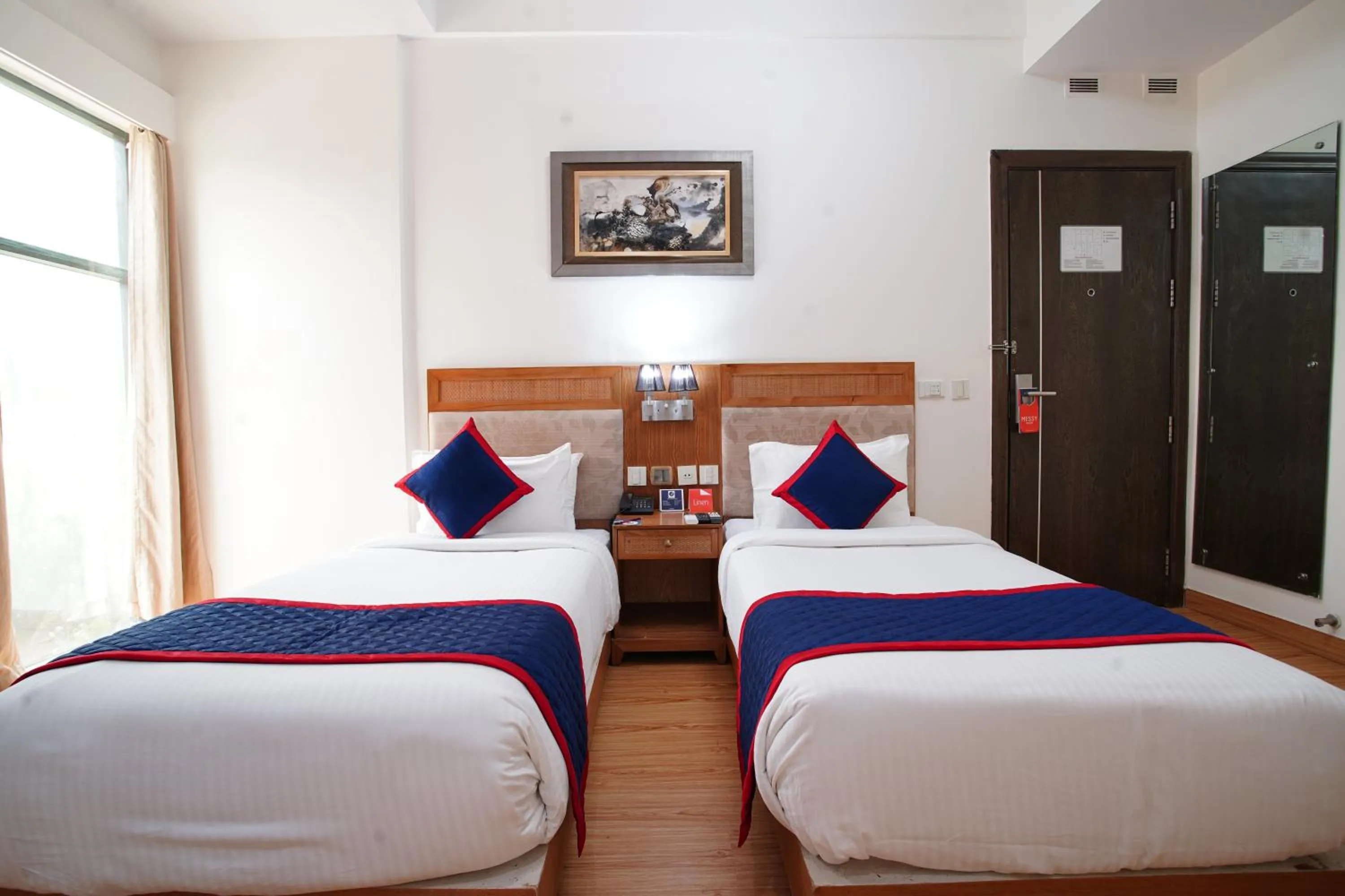 Bed in Zip By Spree Hotels Delhi Greater Kailash