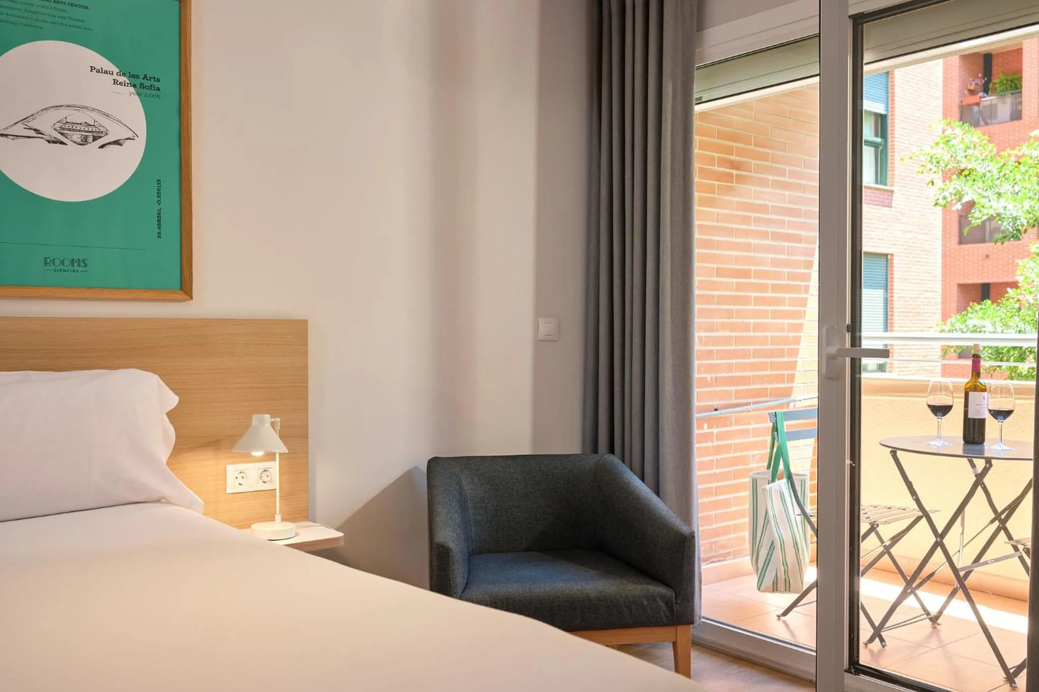 Balcony/Terrace, Bed in Rooms Ciencias