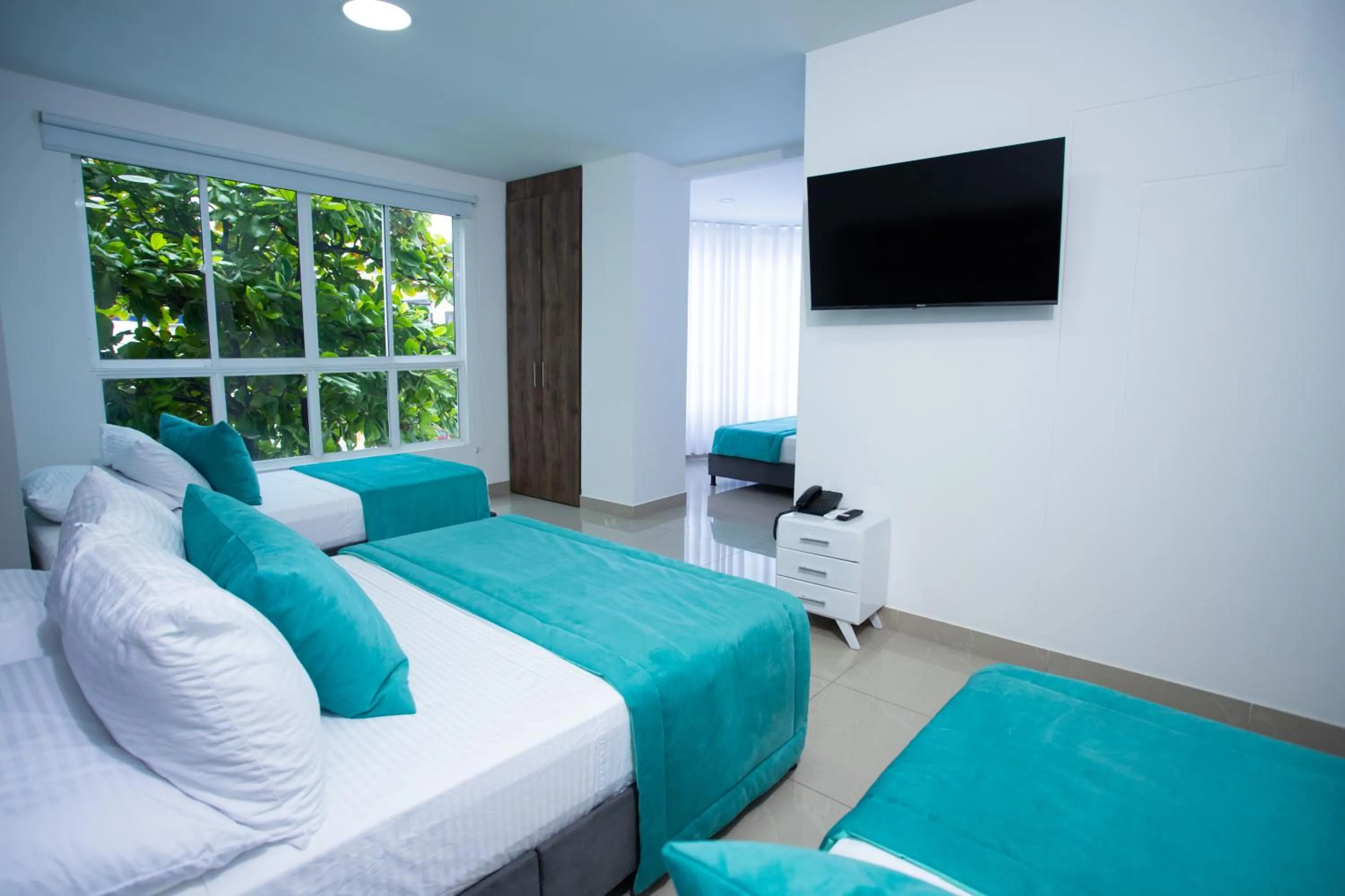 Bed in Street 55 Hotel