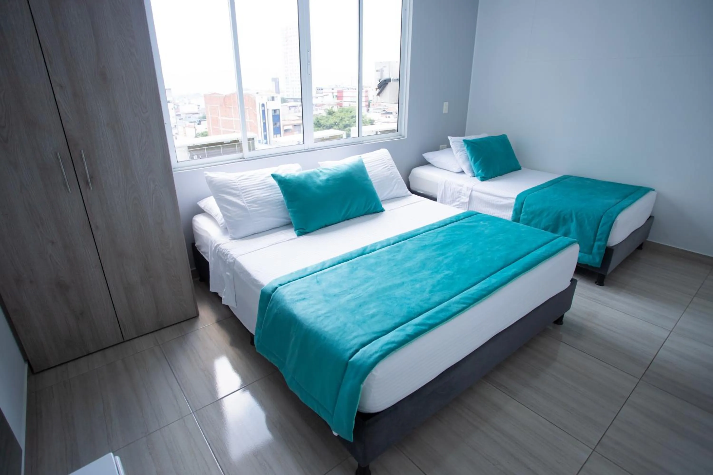 Bed in Street 55 Hotel