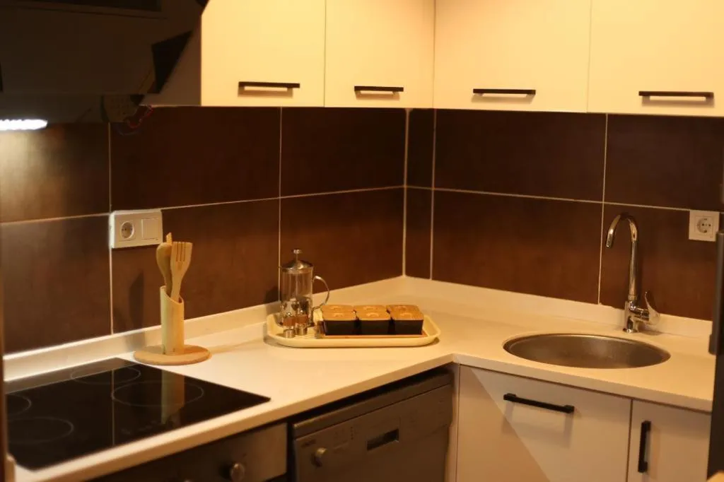 Kitchen or kitchenette in Yücemek Apart