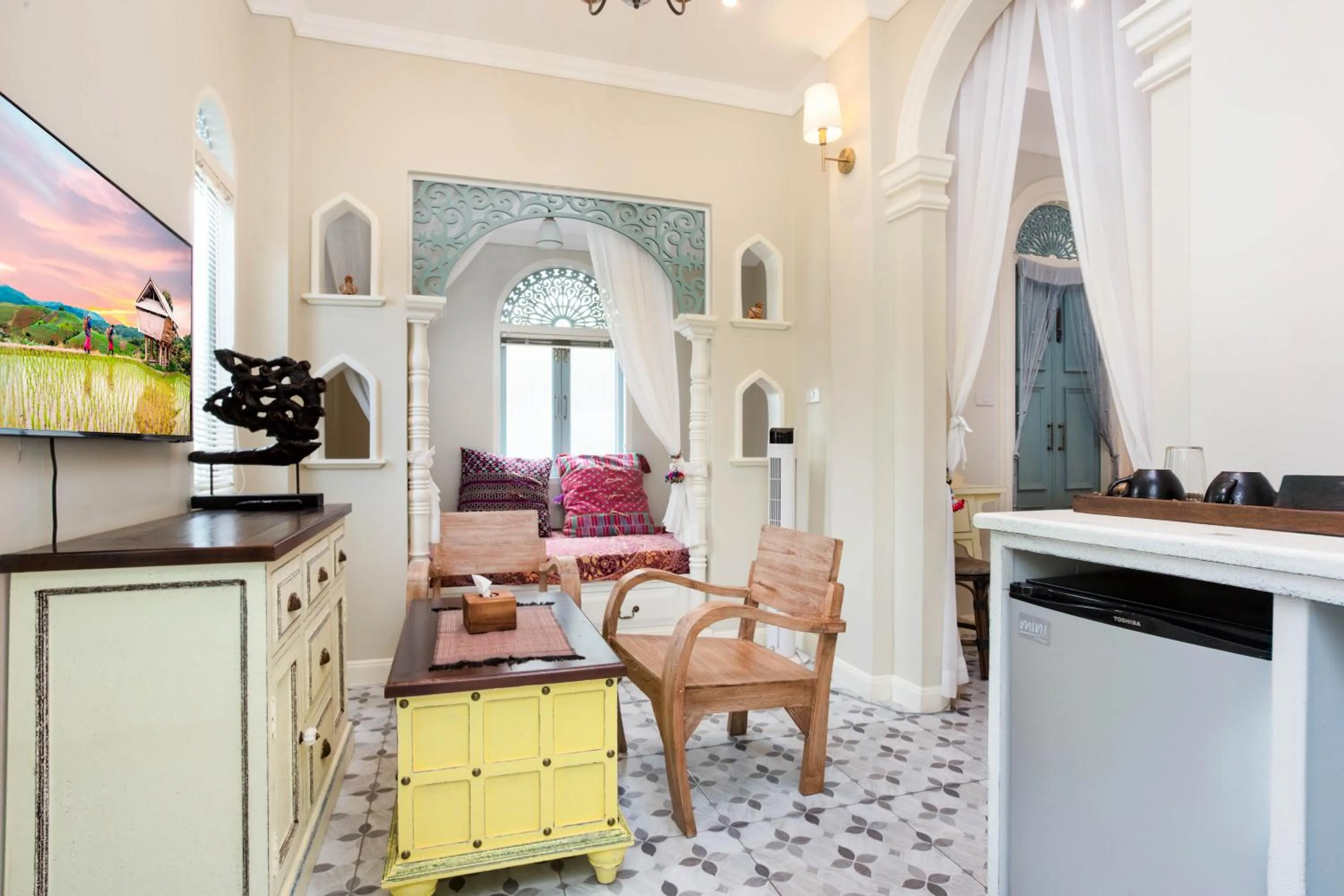 Living room in Pran At Kumuang Boutique House