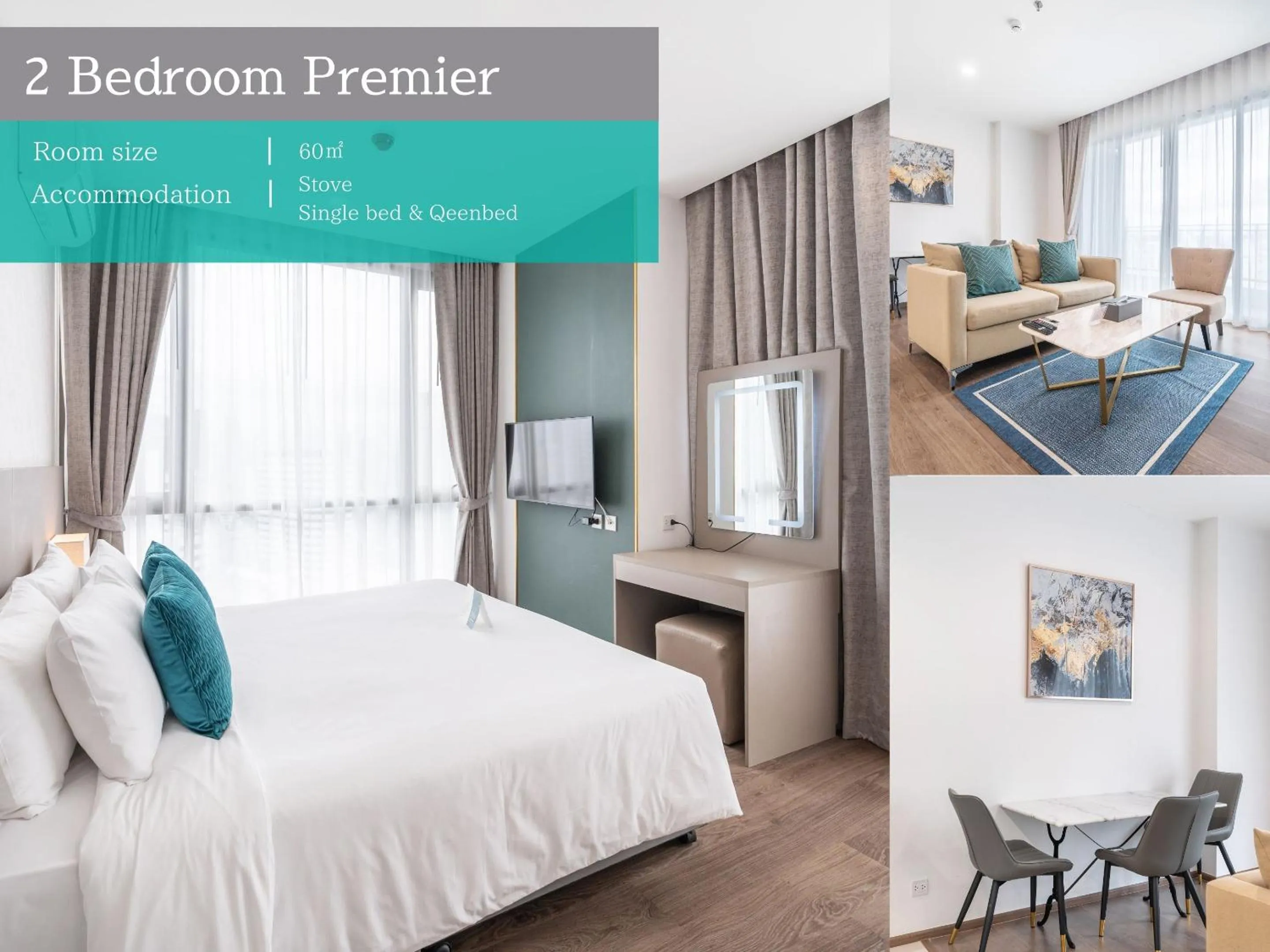 Photo of the whole room, Bed in The Rich Residence Sukhumvit Nana