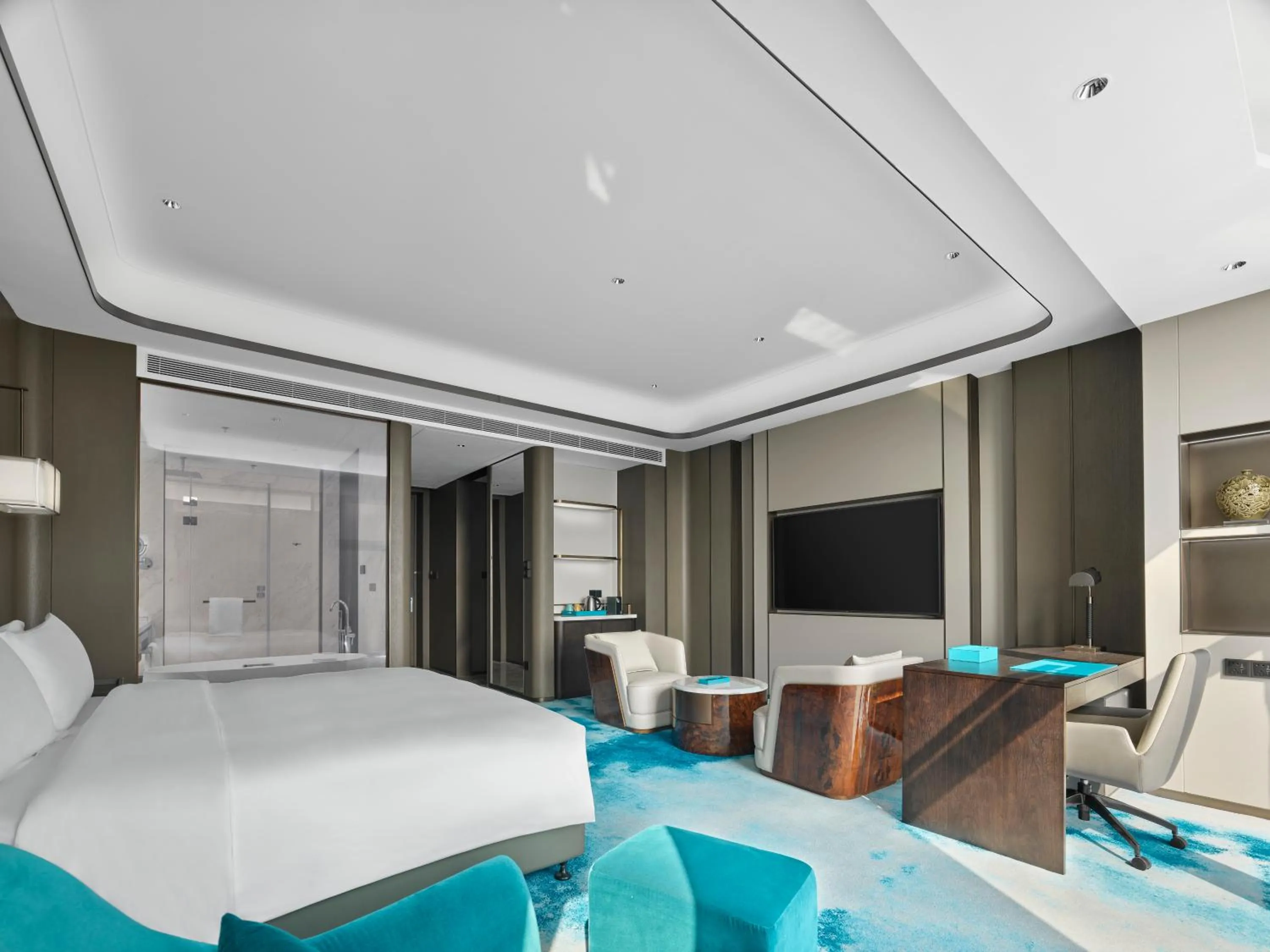 Bed in Wyndham Grand Zaozhuang