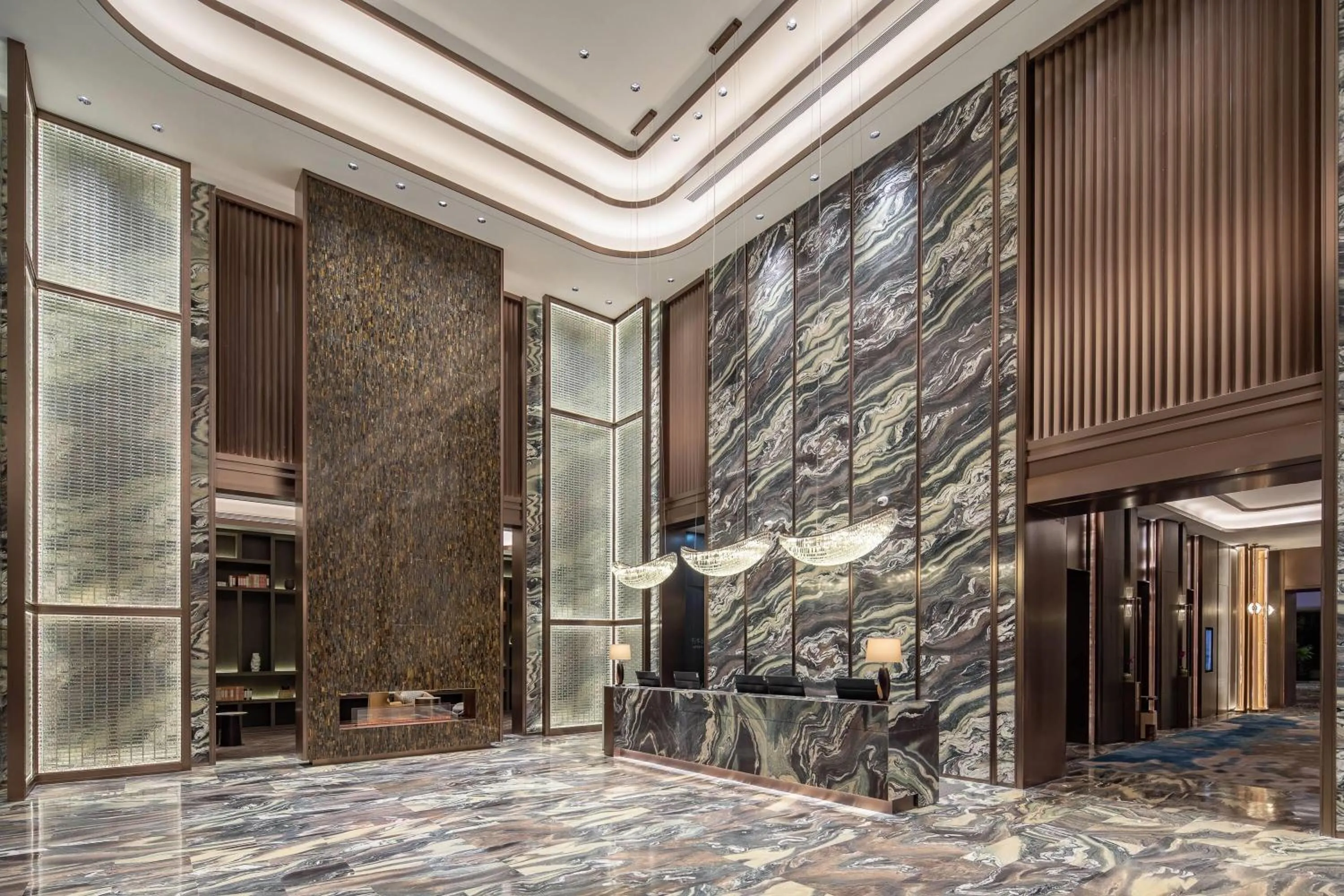 Lobby or reception in Wyndham Grand Zaozhuang