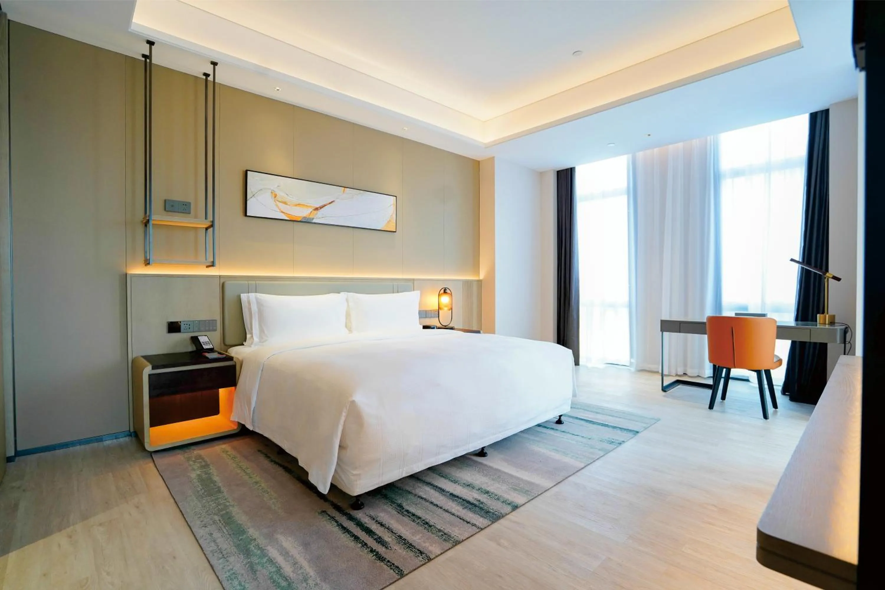 Bed in Wyndham Handan Congtai