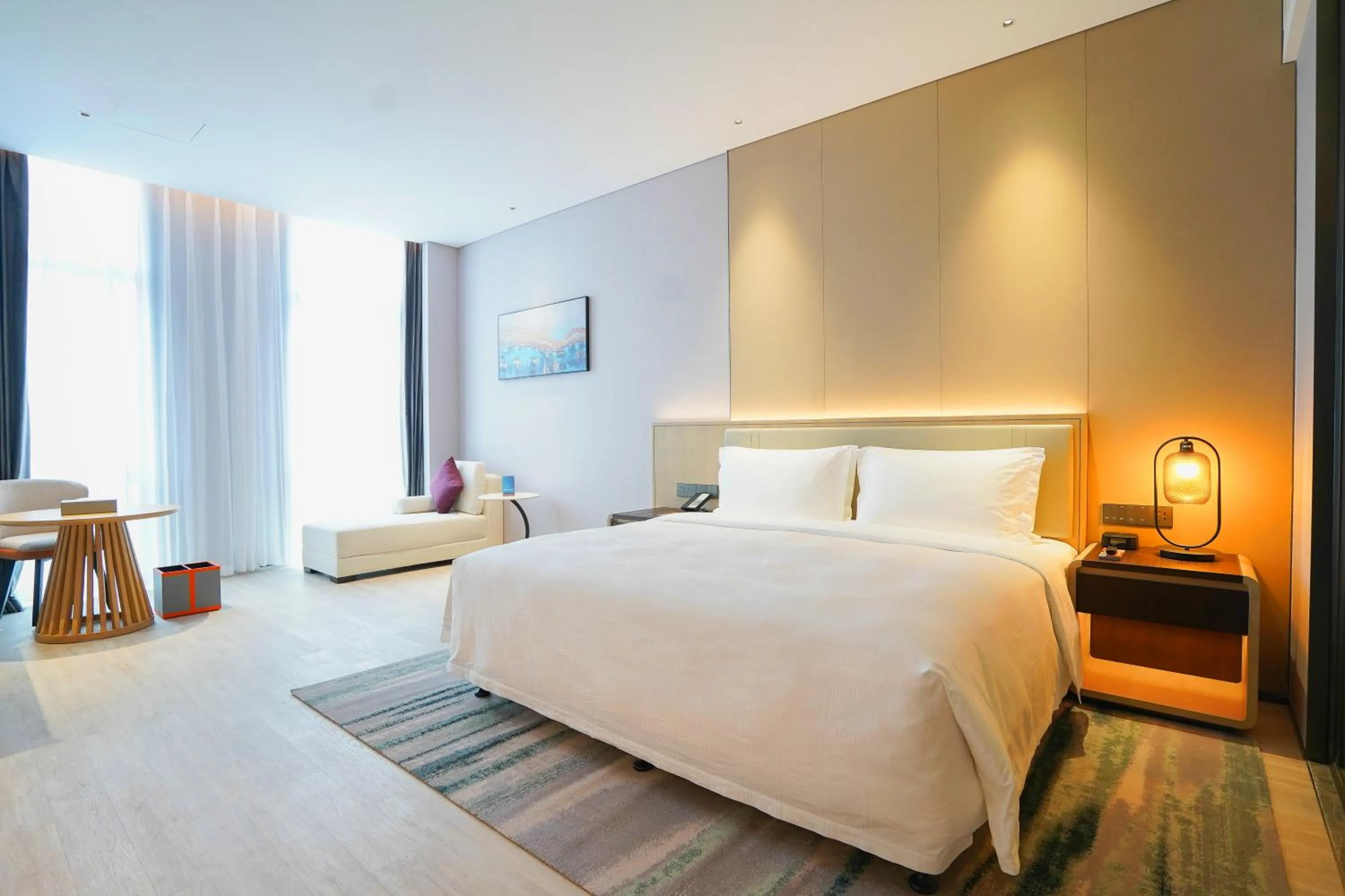 Bed in Wyndham Handan Congtai