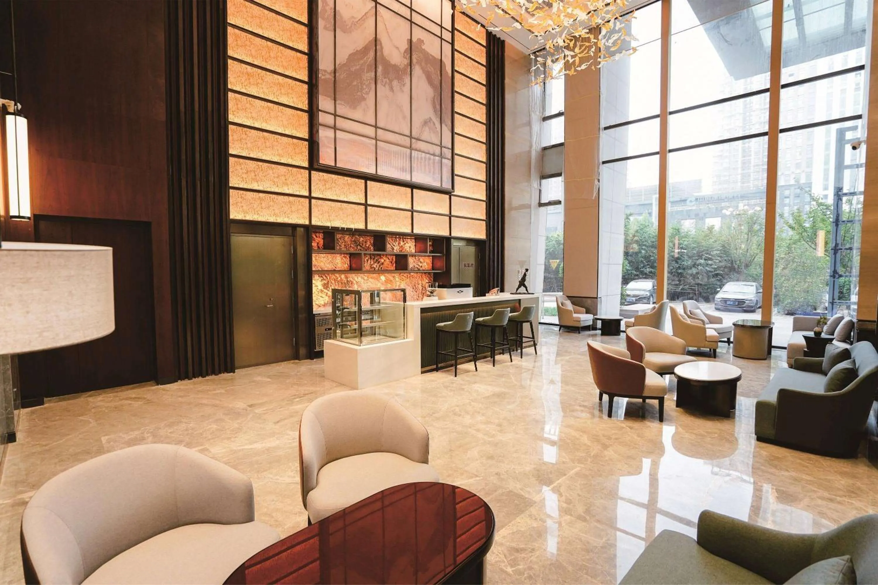Lobby or reception in Wyndham Handan Congtai