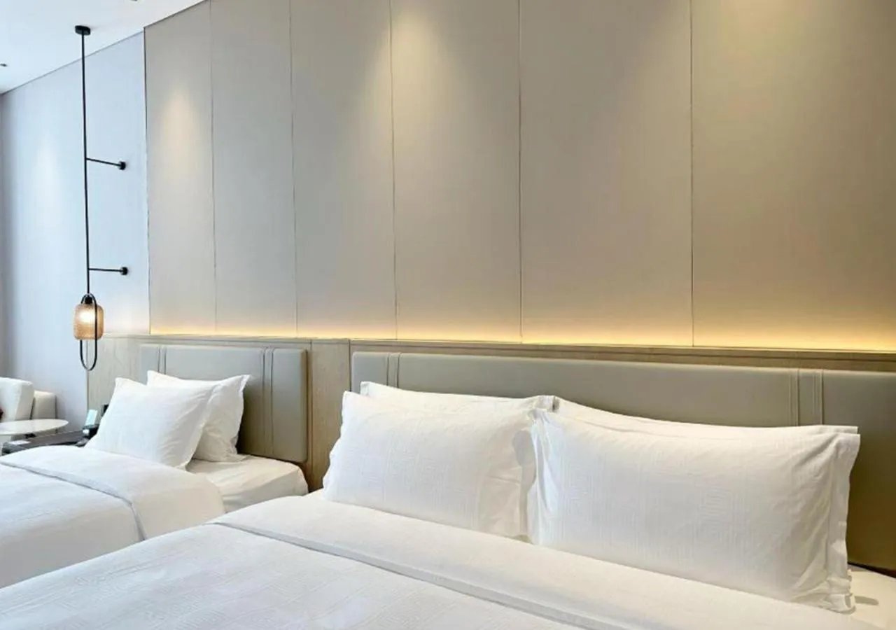 Bed in Wyndham Handan Congtai