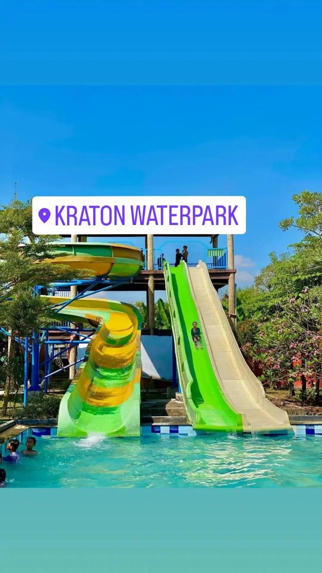 Aqua park in Ndalem Kraton Hotel