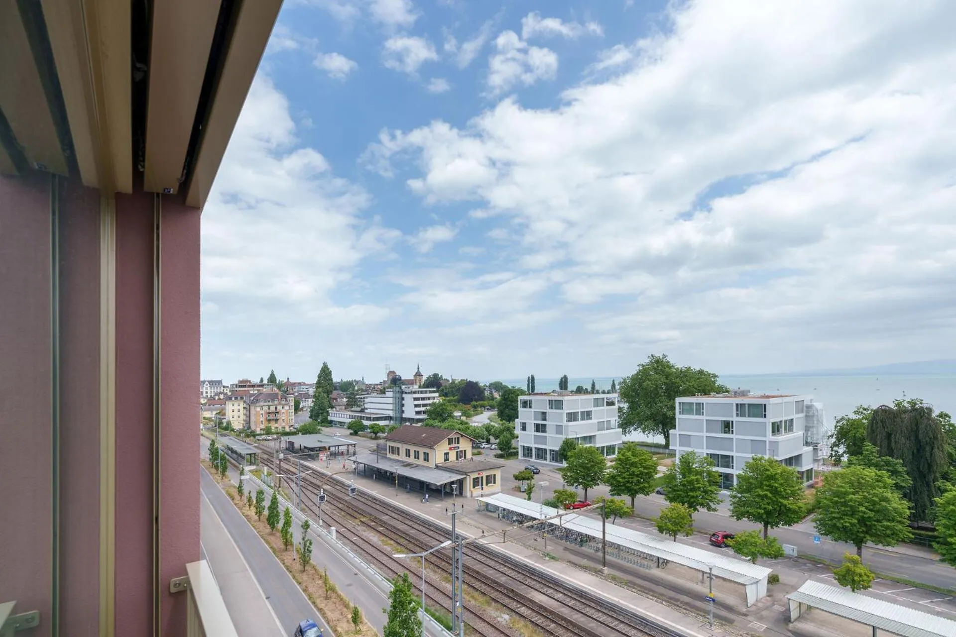 View (from property/room) in b-smart hotel Arbon