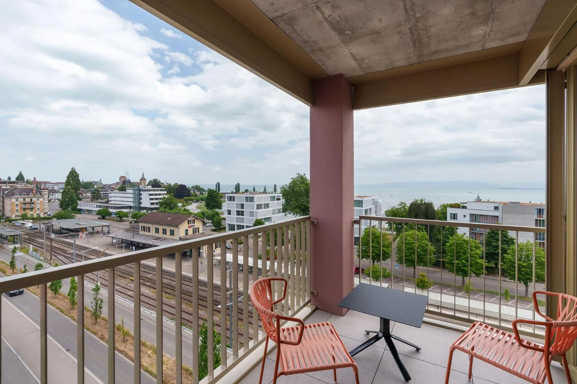 Balcony/Terrace in b-smart hotel Arbon