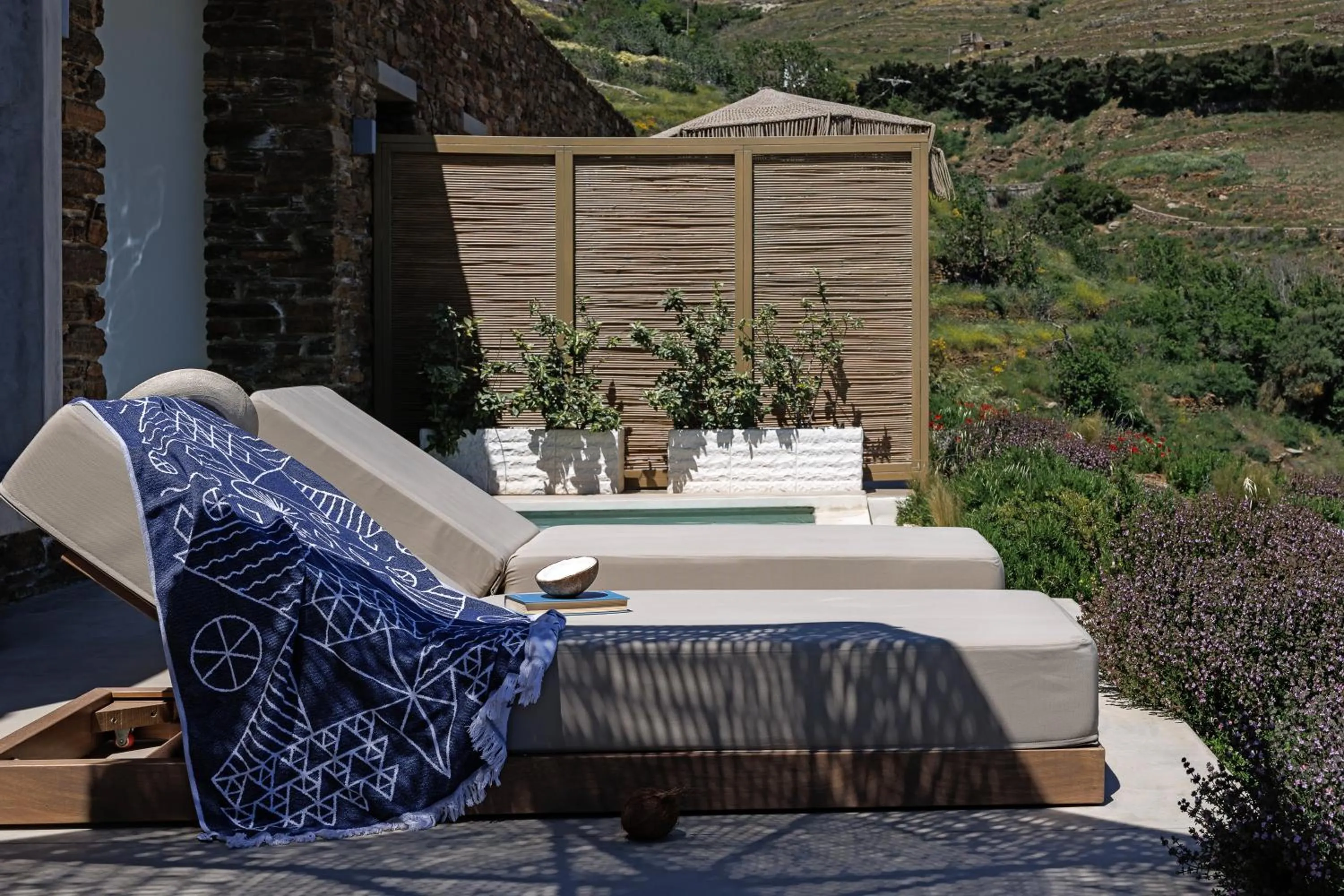 sunbed in Ivy's Natural Resort