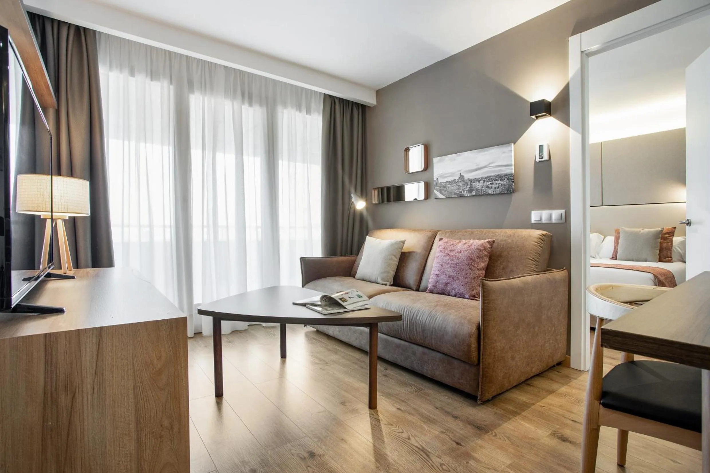 Living room in Pierre & Vacances Apartamentos Edificio Eurobuilding 2