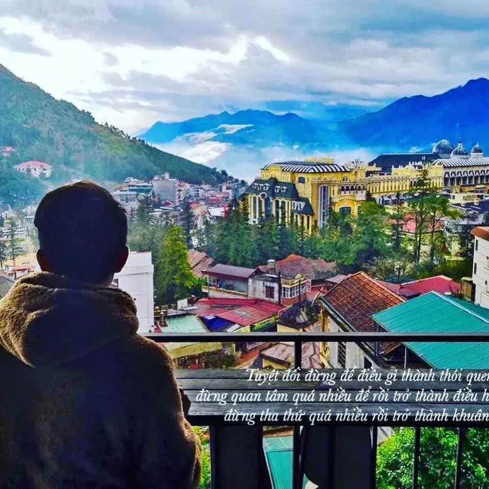 Deluxe Double Room with Balcony - single occupancy in Sapa Center View Hotel Deluxe Double Room with Balcony - single occupancy in Sapa Center View Hotel