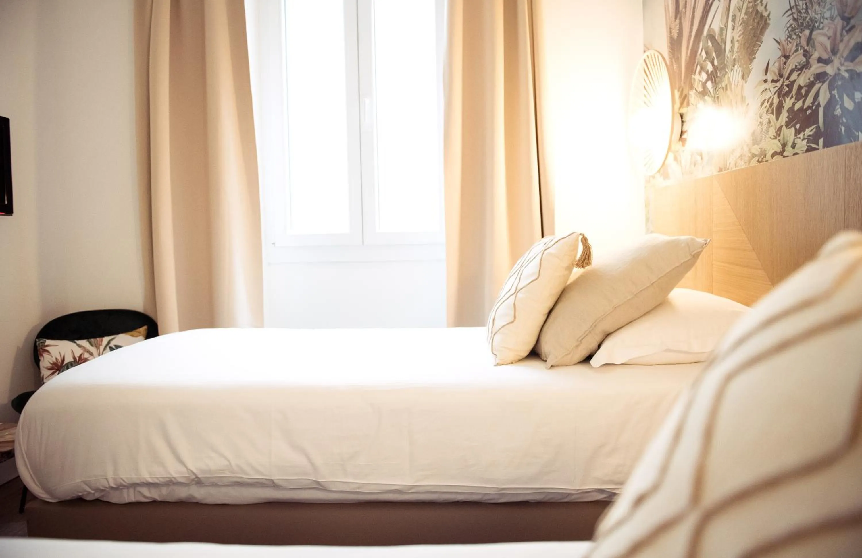 Bed in Hôtel Le M - Marseille