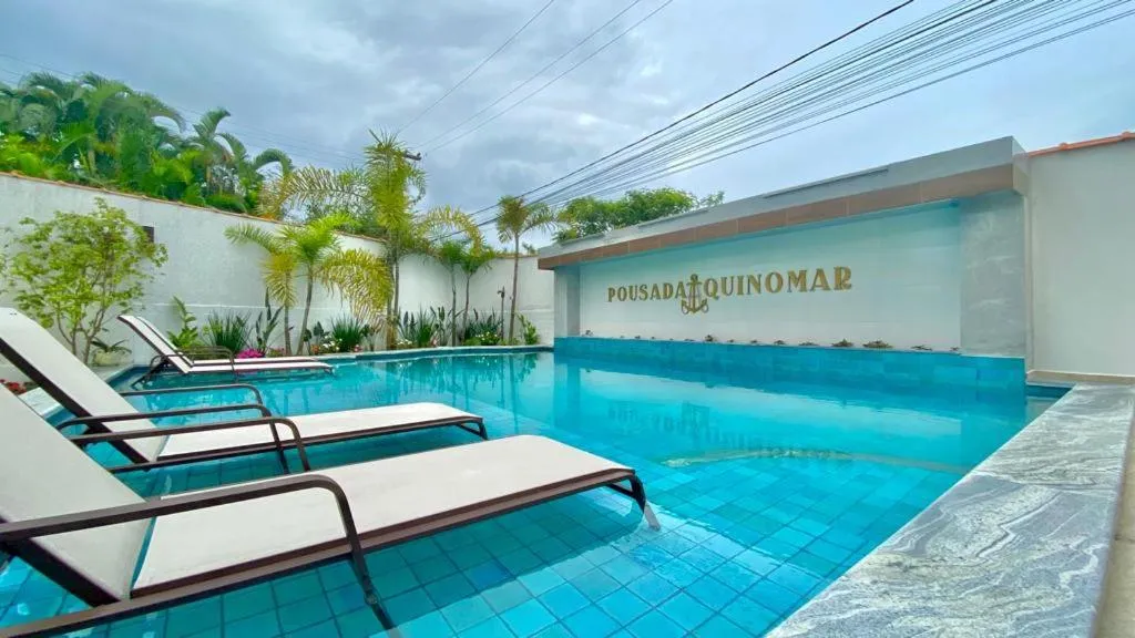 Pool view in Pousada Aquino Mar