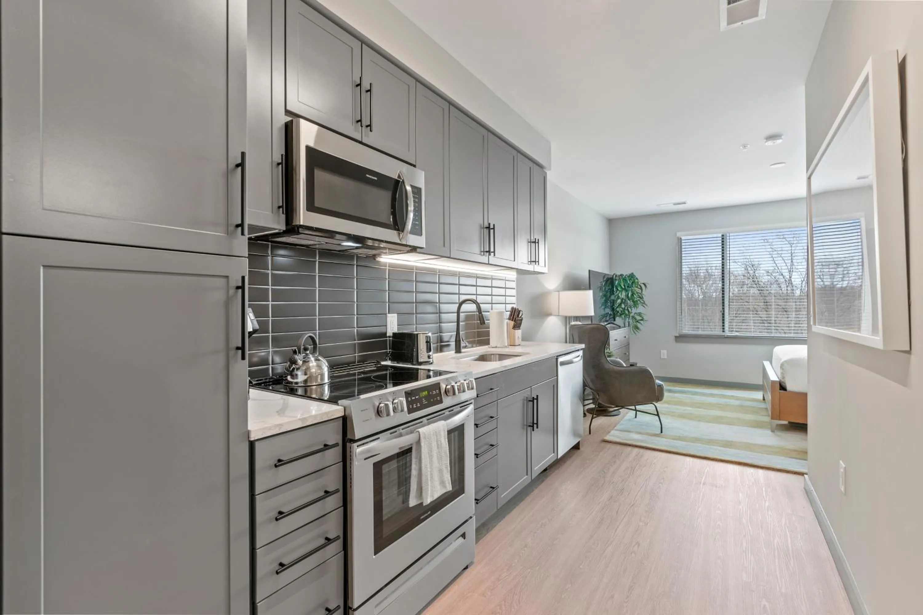 kitchen in WhyHotel by Placemakr, Columbia