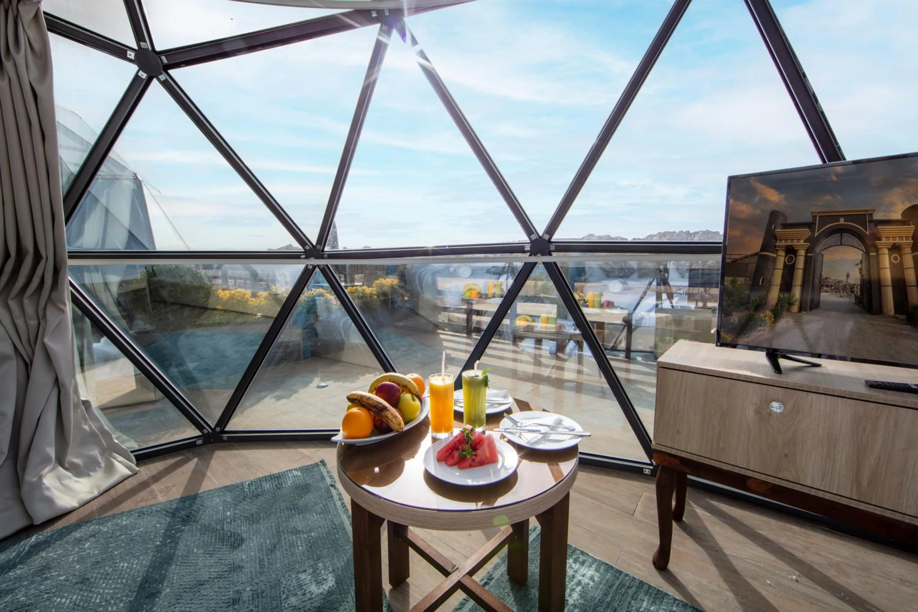 Seating area in Petra Seasons luxury Resort