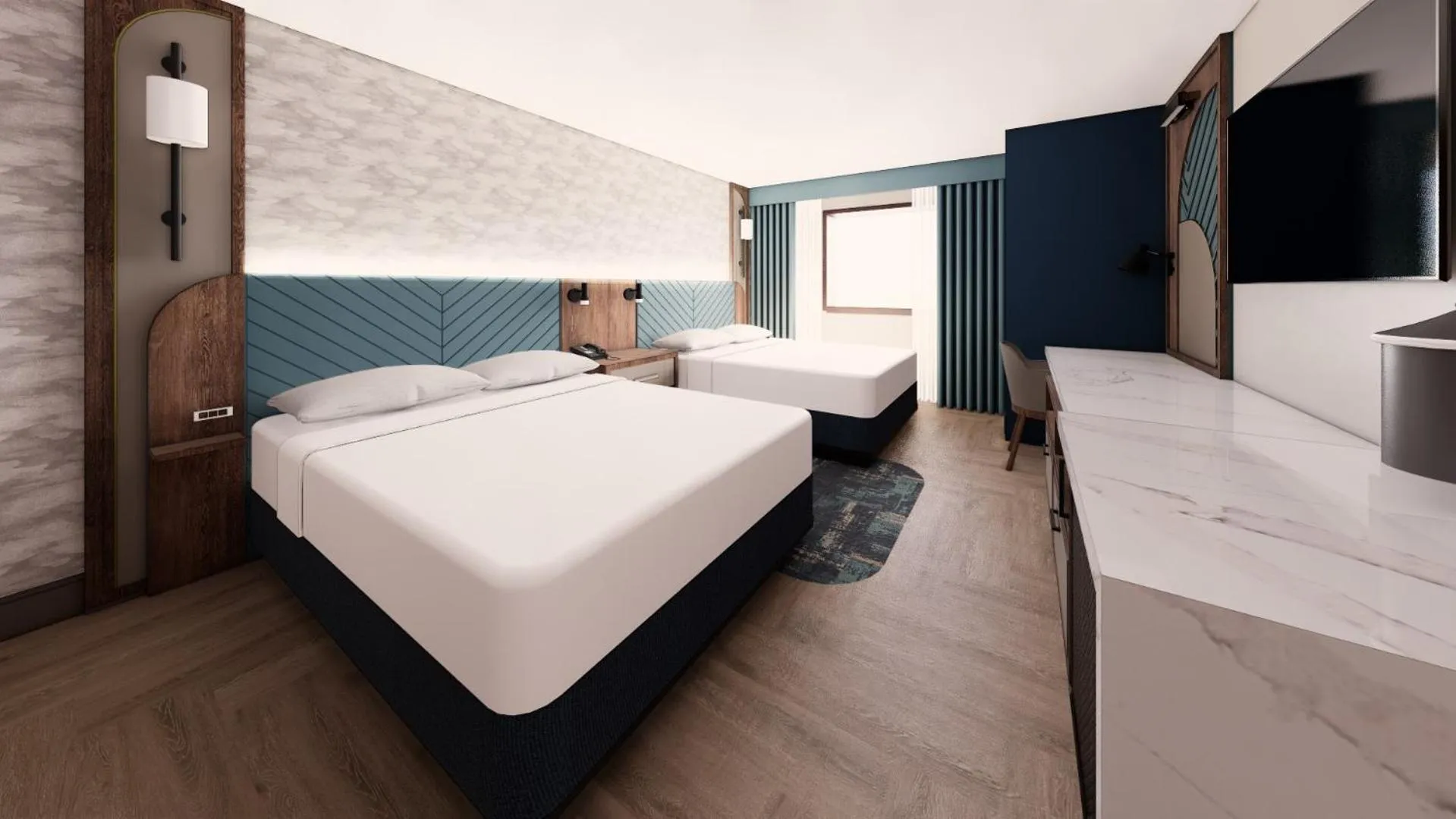 Bed in Harrah's Cherokee Valley River, A Caesars Destination