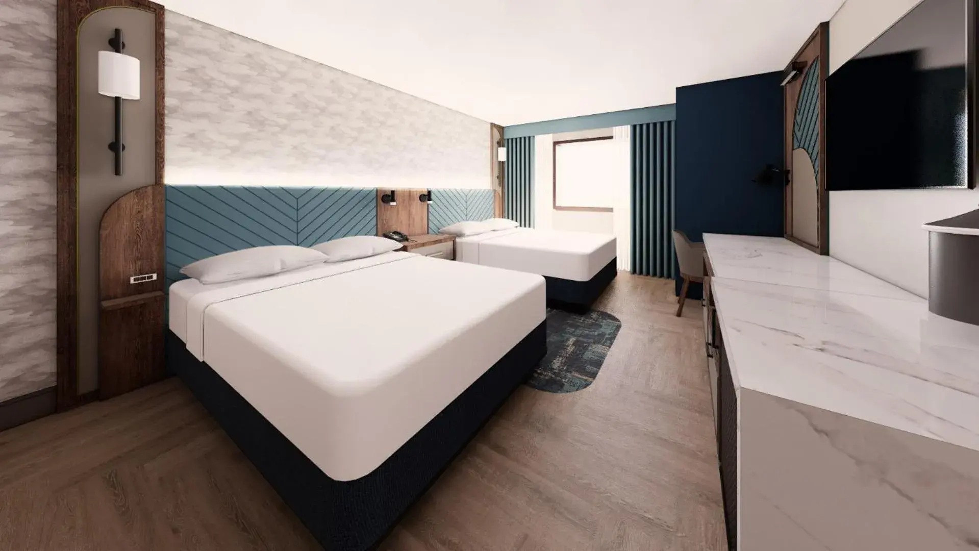 Valley Mountain View Room , 2 Queen (Newly Renovated) in Harrah's Cherokee Valley River, A Caesars Destination Valley Mountain View Room , 2 Queen (Newly Renovated) in Harrah's Cherokee Valley River, A Caesars Destination