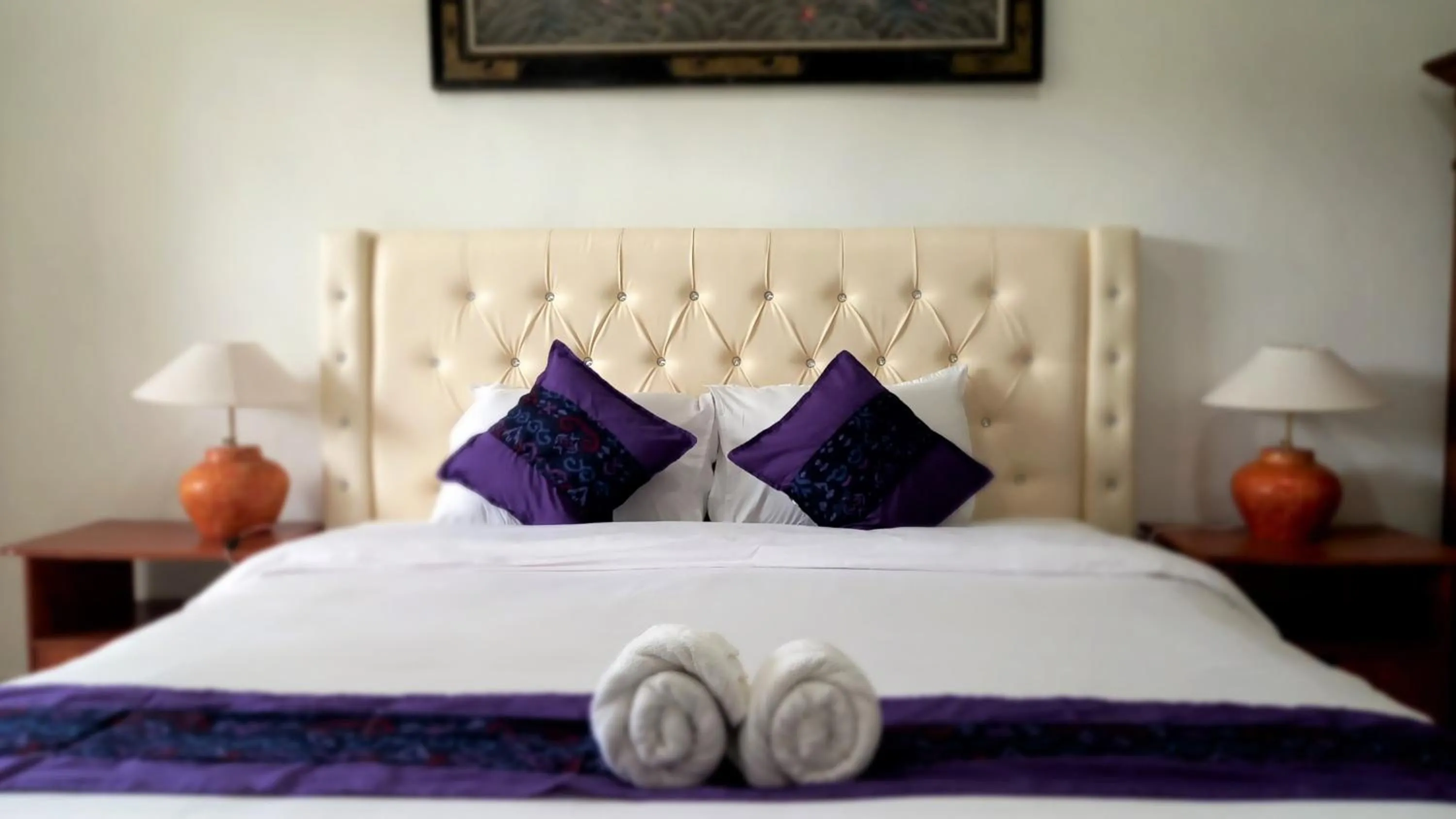 Bed in Matahari Inn Kuta Lombok