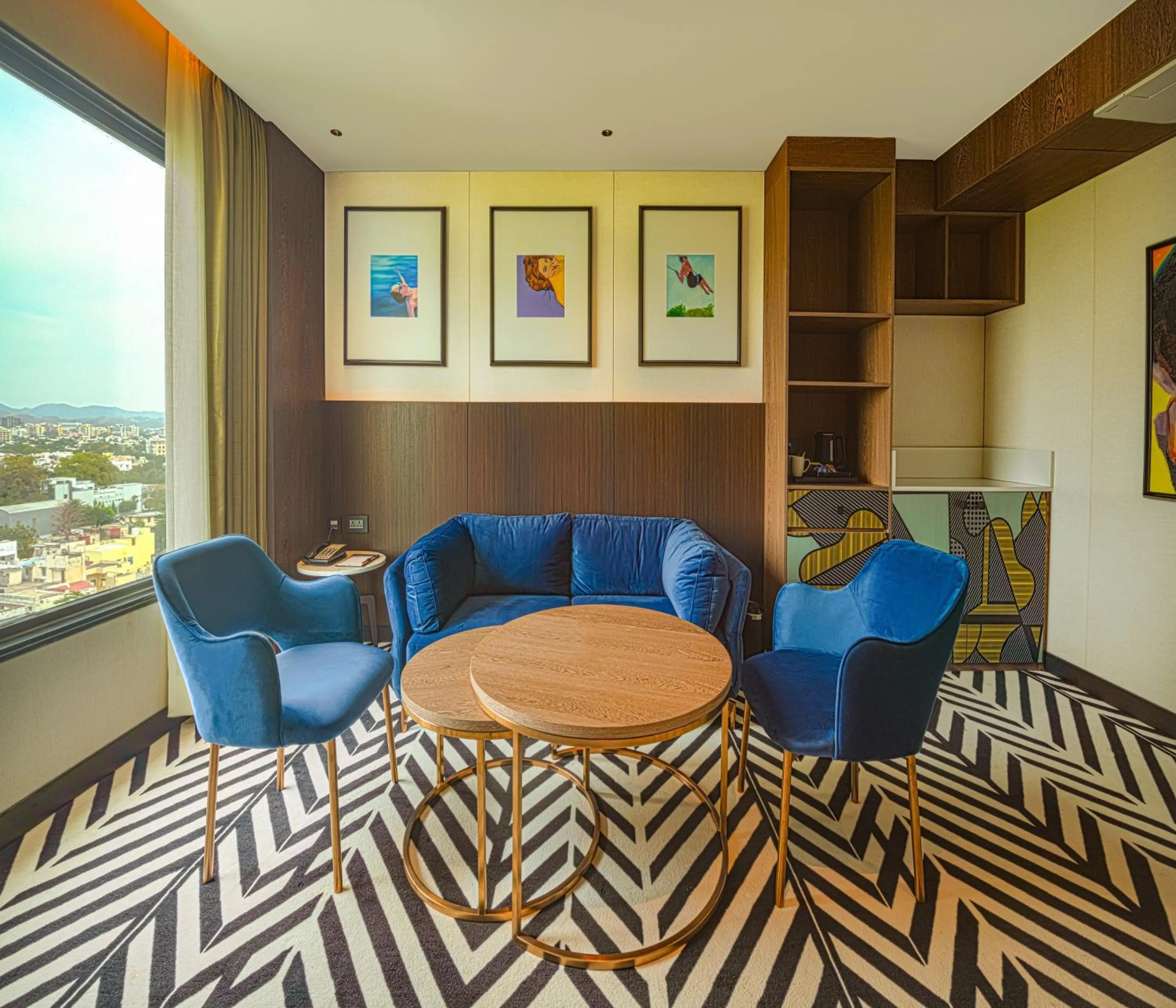 Seating area in Parallel Hotel Udaipur, a member of Radisson Individuals