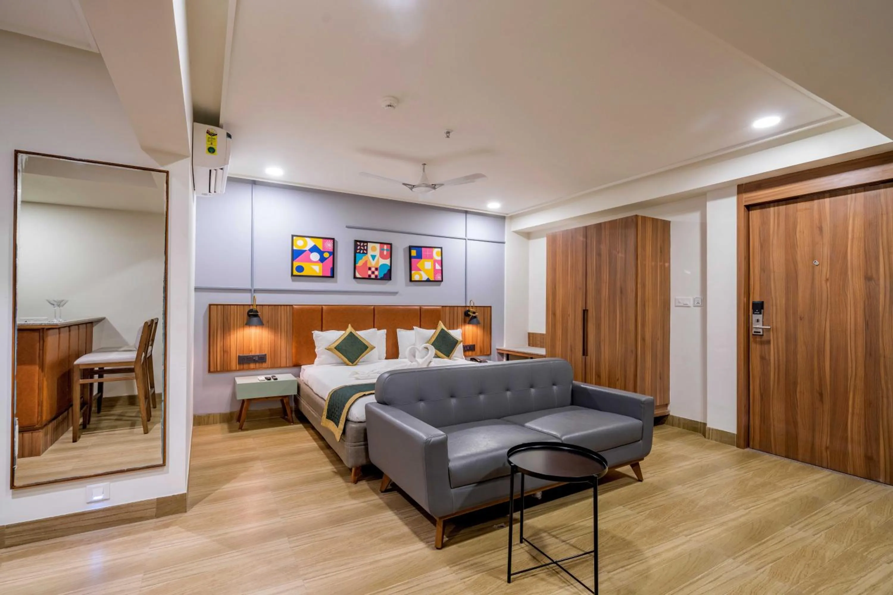 Bed in The Lemon Grass Hotel