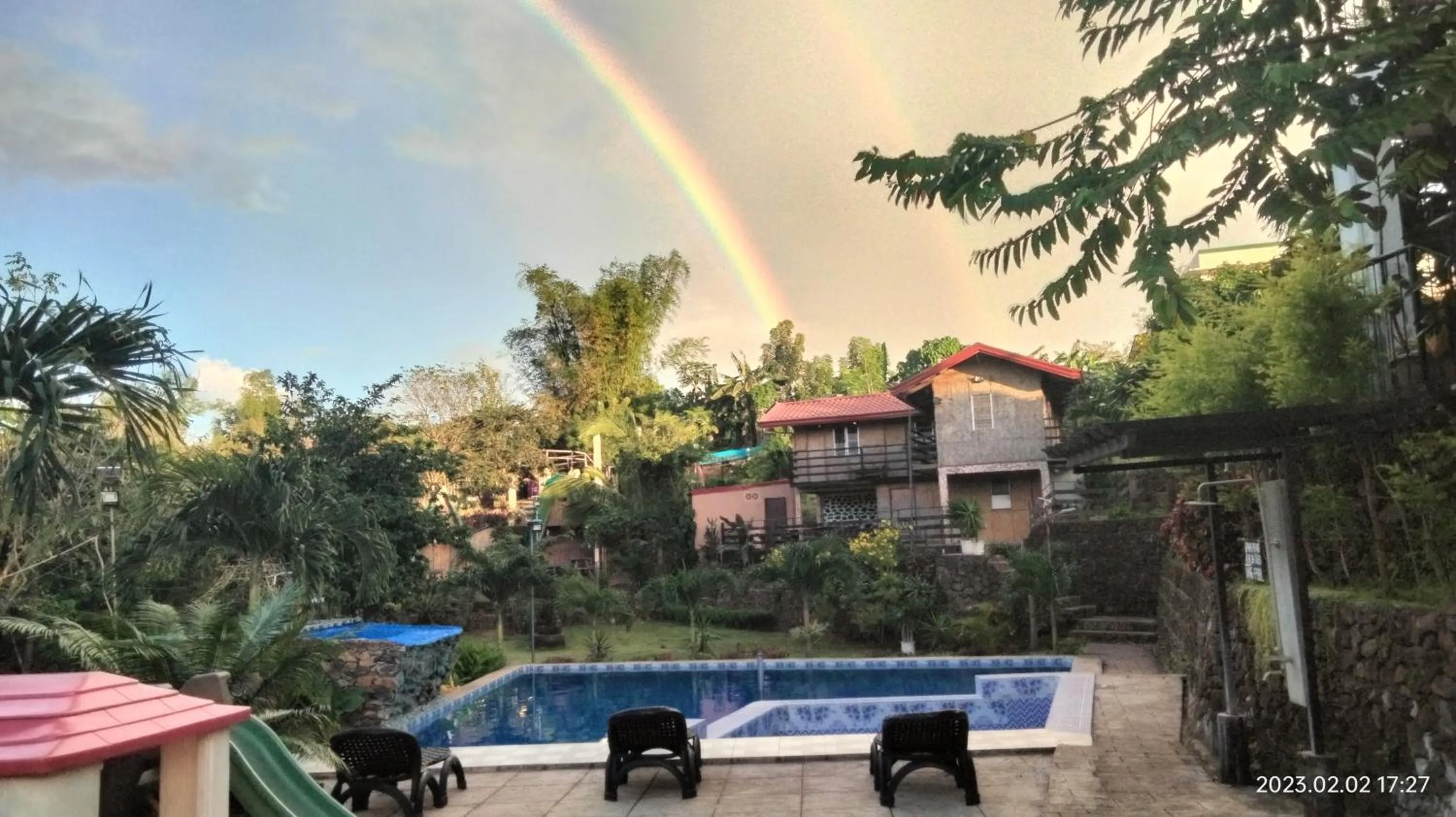 Pool view in Casa de Robles Tanay Rizal