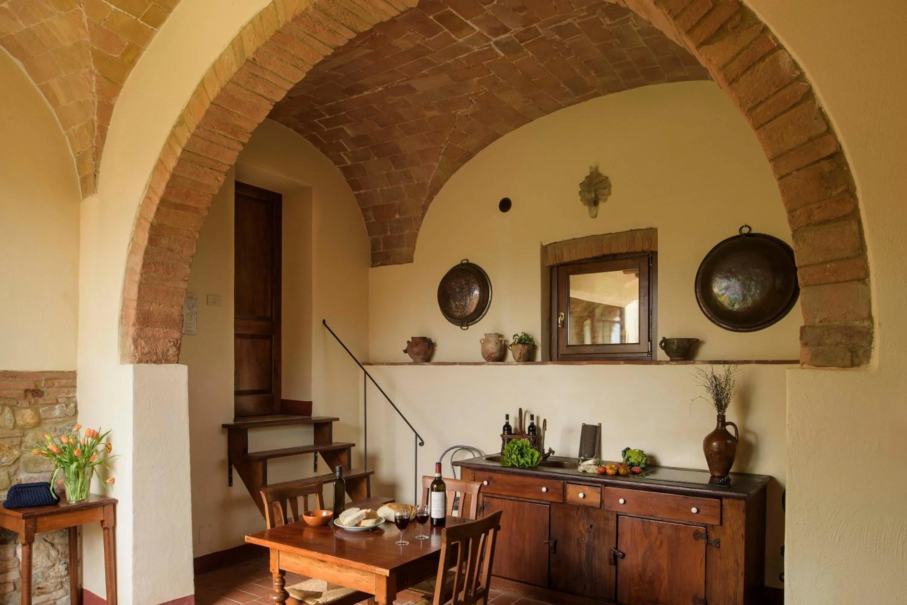 Kitchen or kitchenette in Santo Pietro Resort