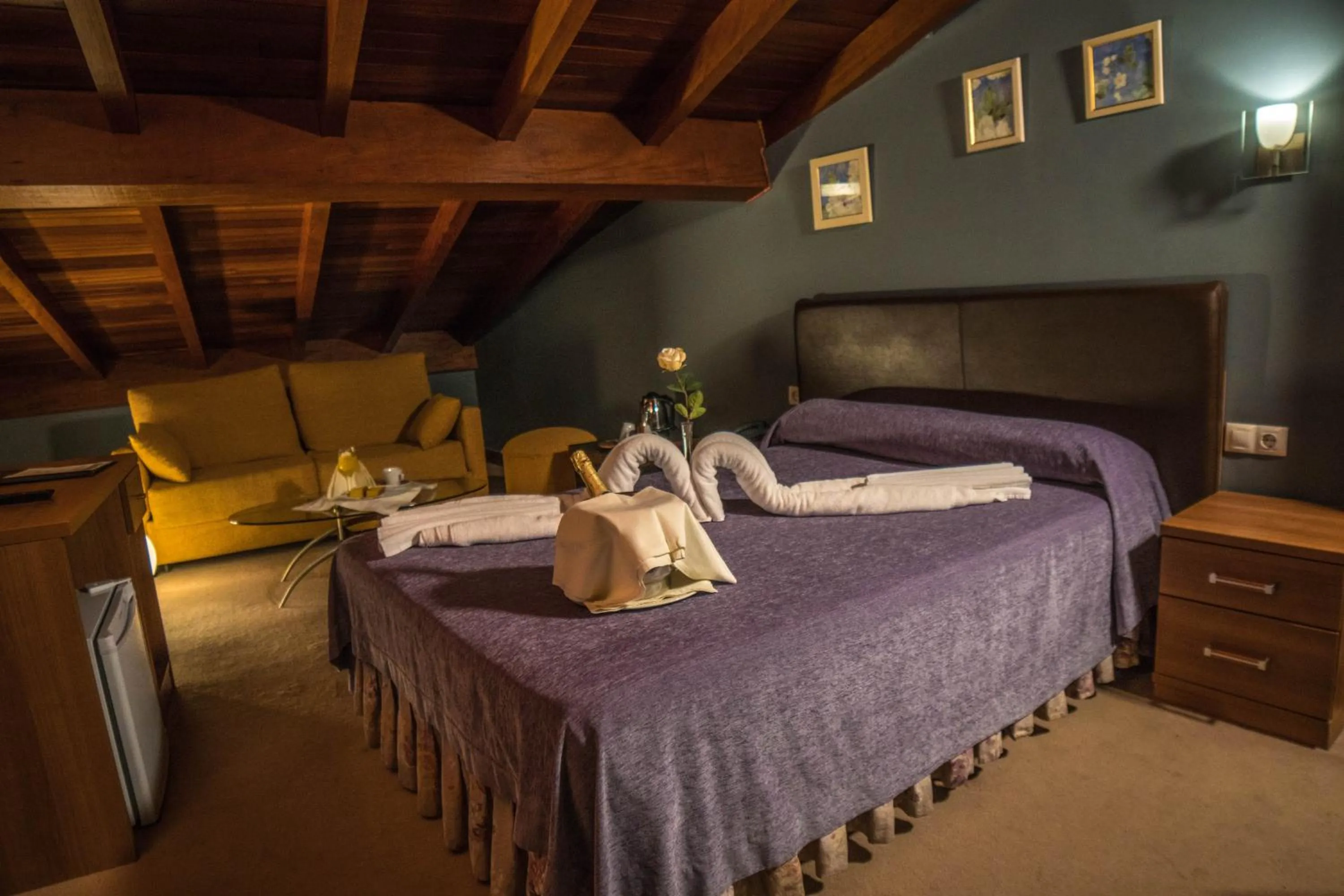 Bed in Gran Hotel Rural Cela