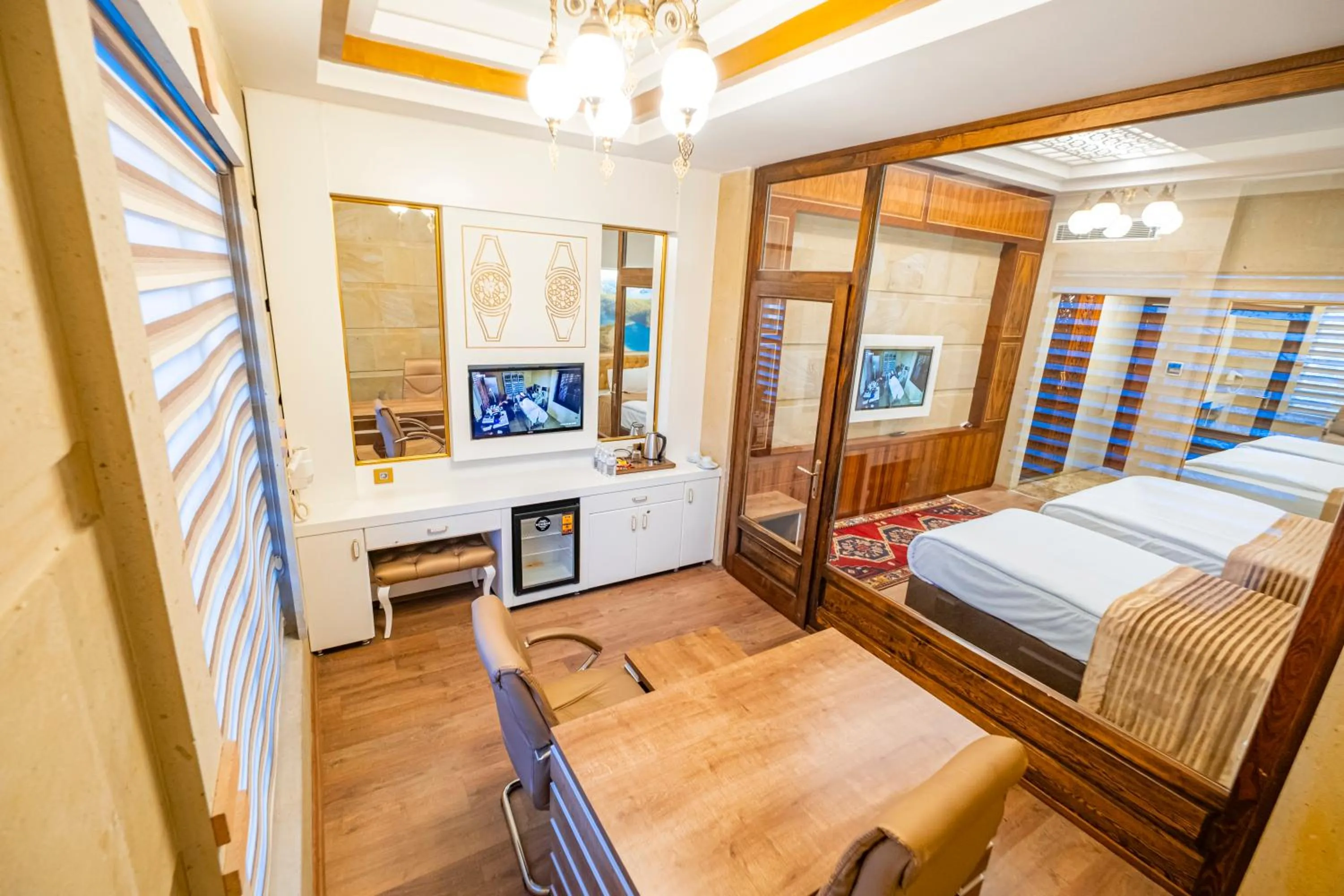 Bed in GHERDAN GOLD OTEL