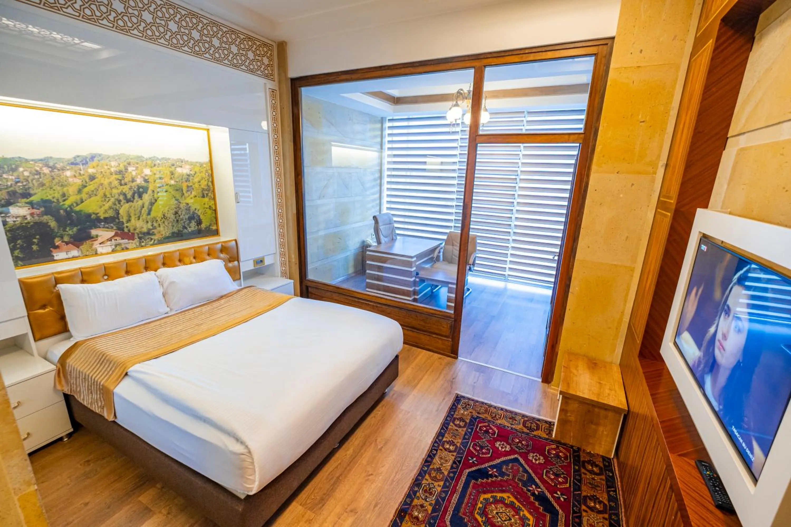 Bed in GHERDAN GOLD OTEL