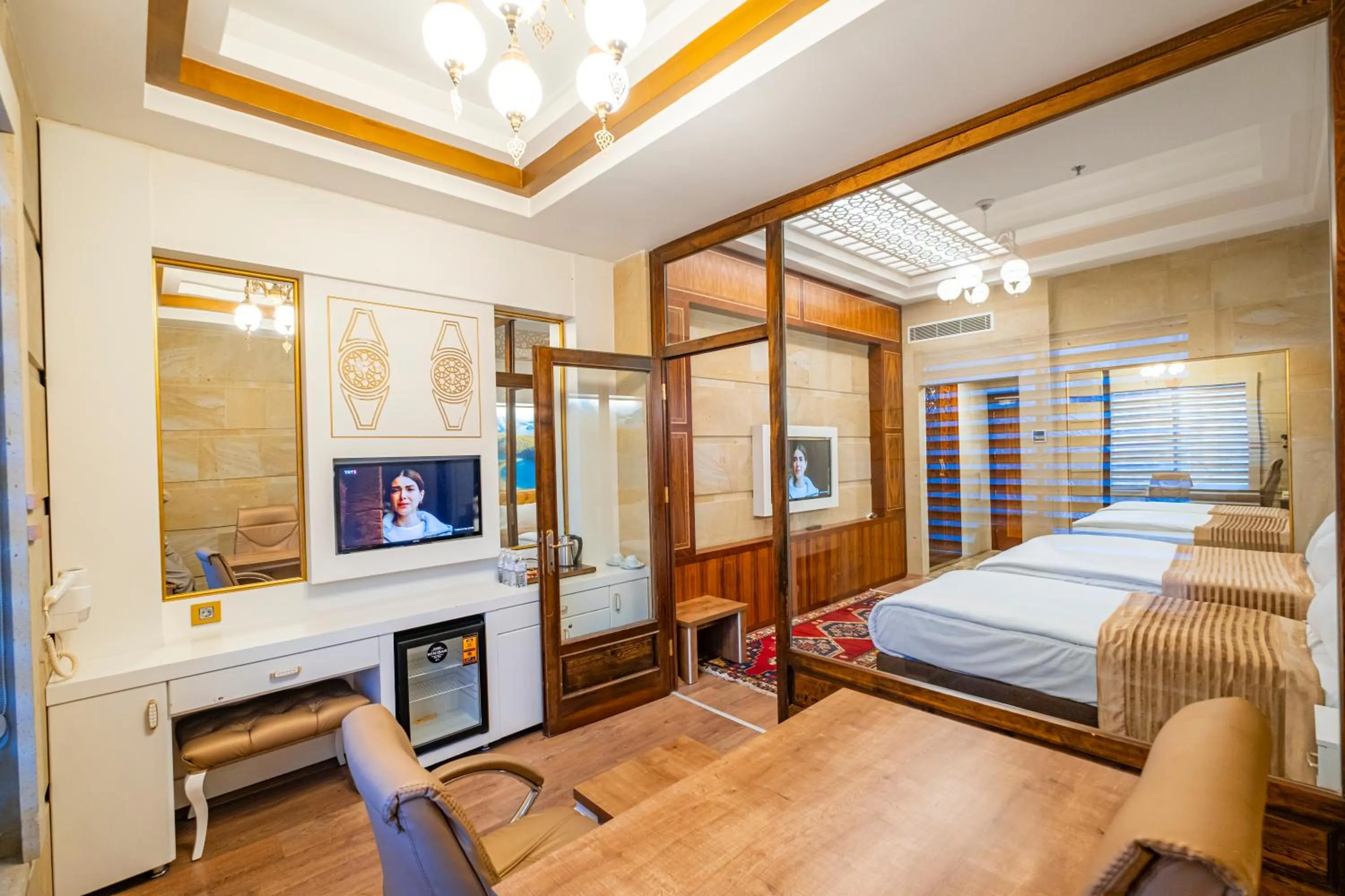 Bed in GHERDAN GOLD OTEL