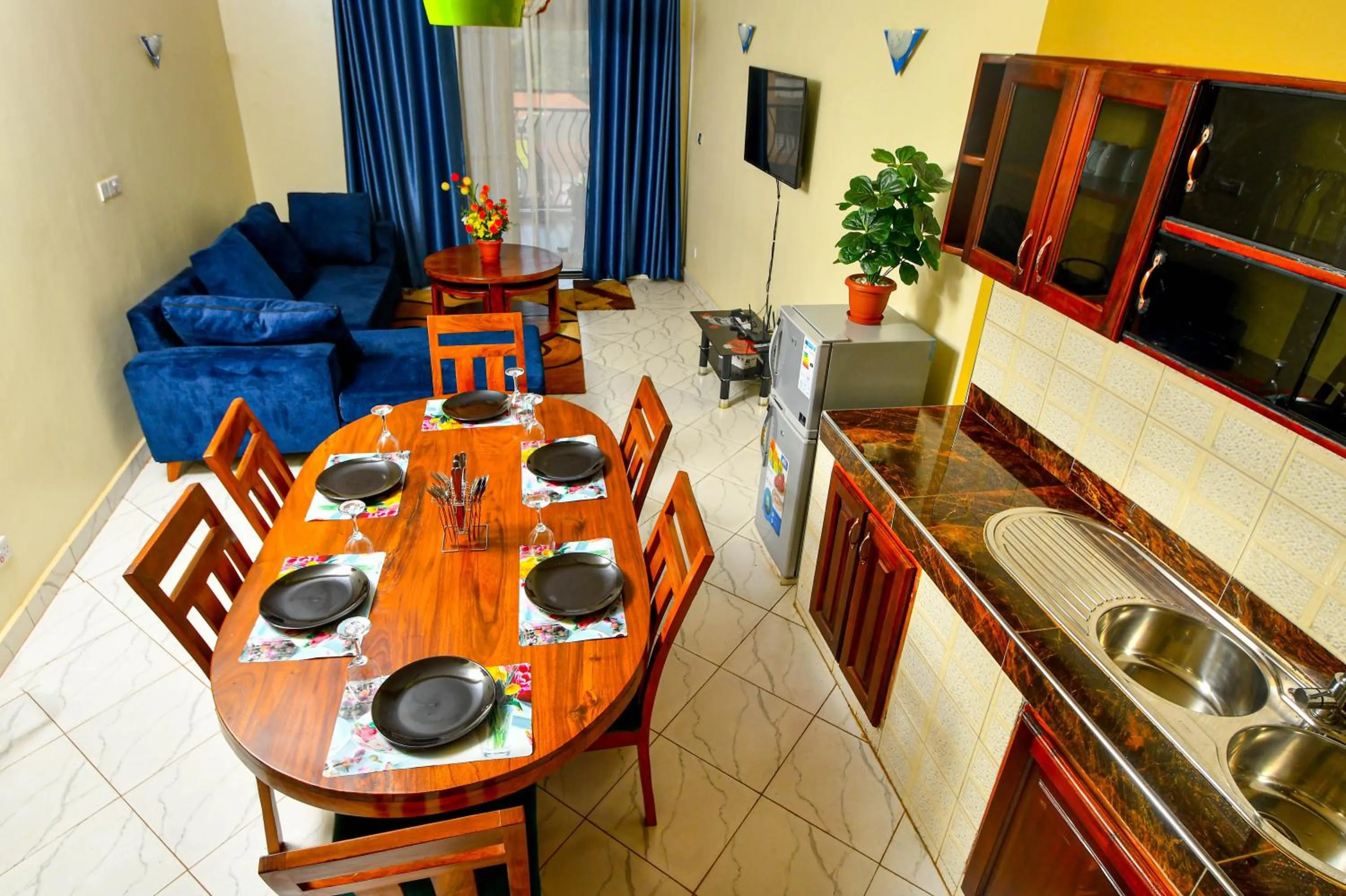 Living room in Peace of Mind Suites