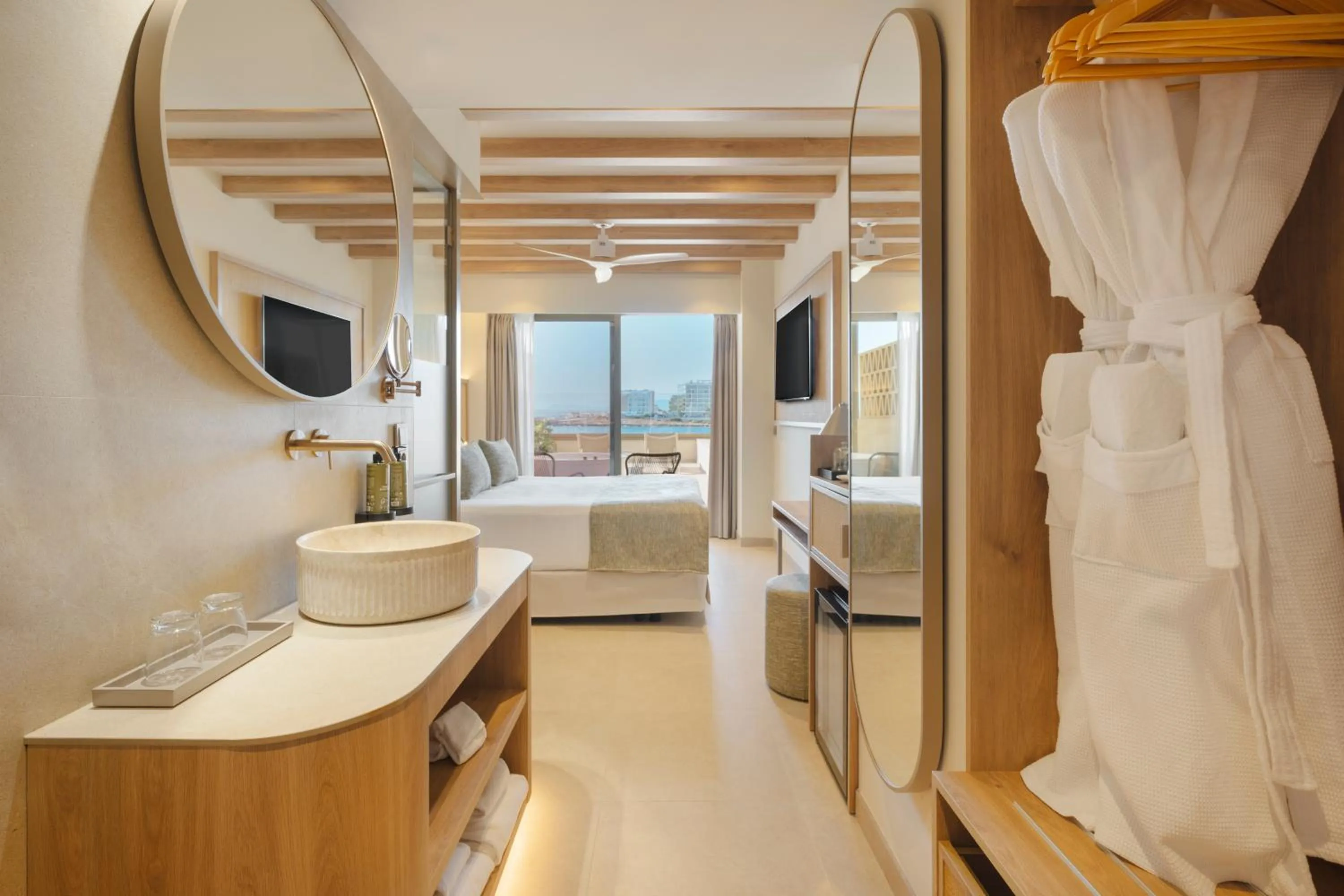 Bathroom, Bed in Iberostar Selection Es Trenc