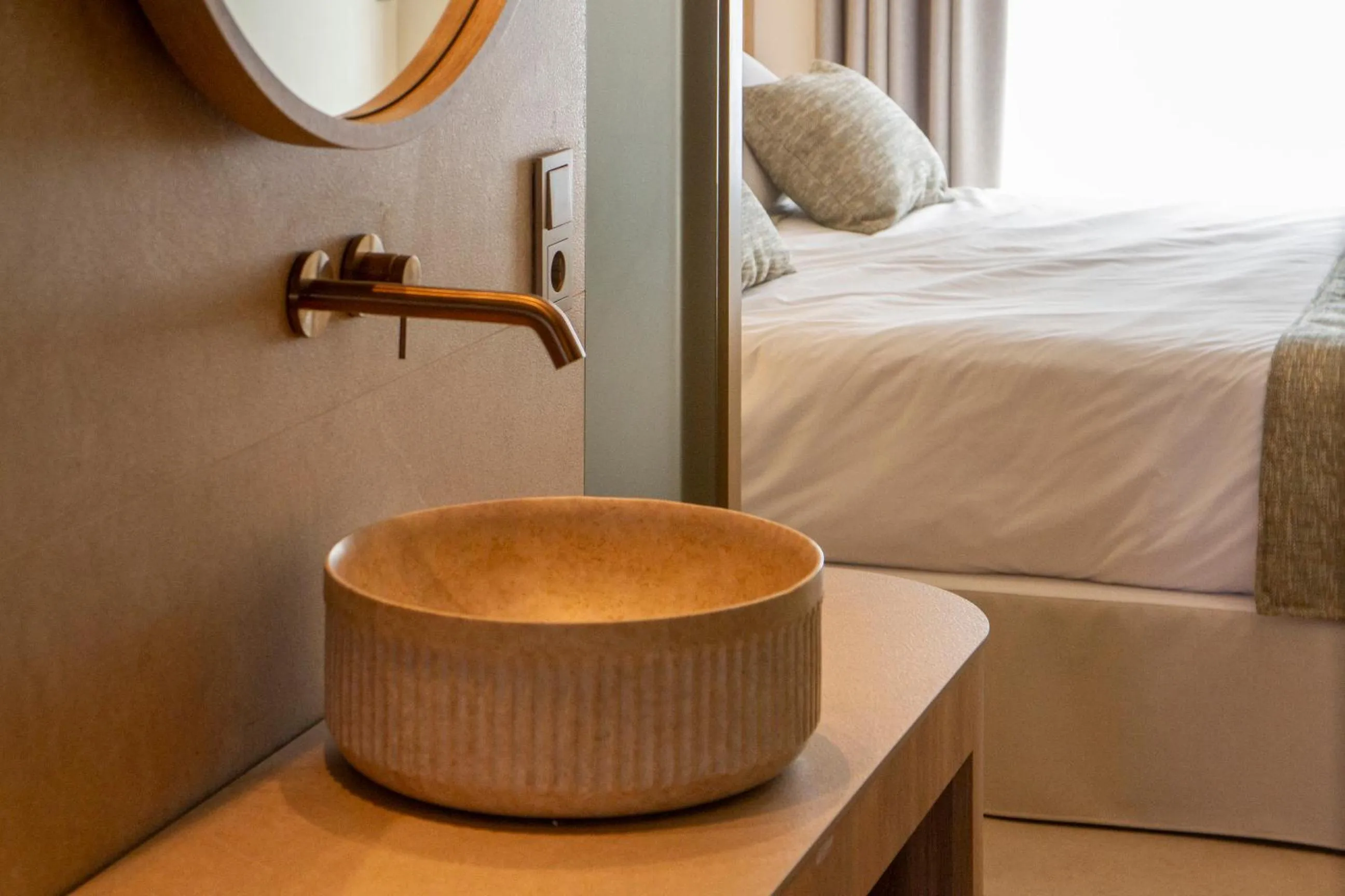 Bathroom, Bed in Iberostar Selection Es Trenc -New Opening-