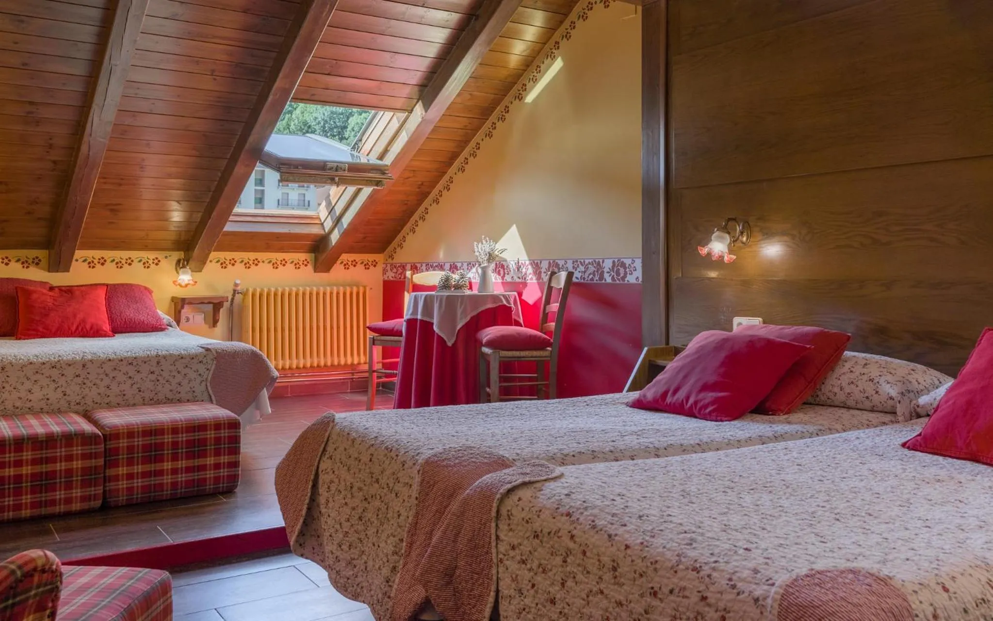 Bed in Hotel Aran La Abuela