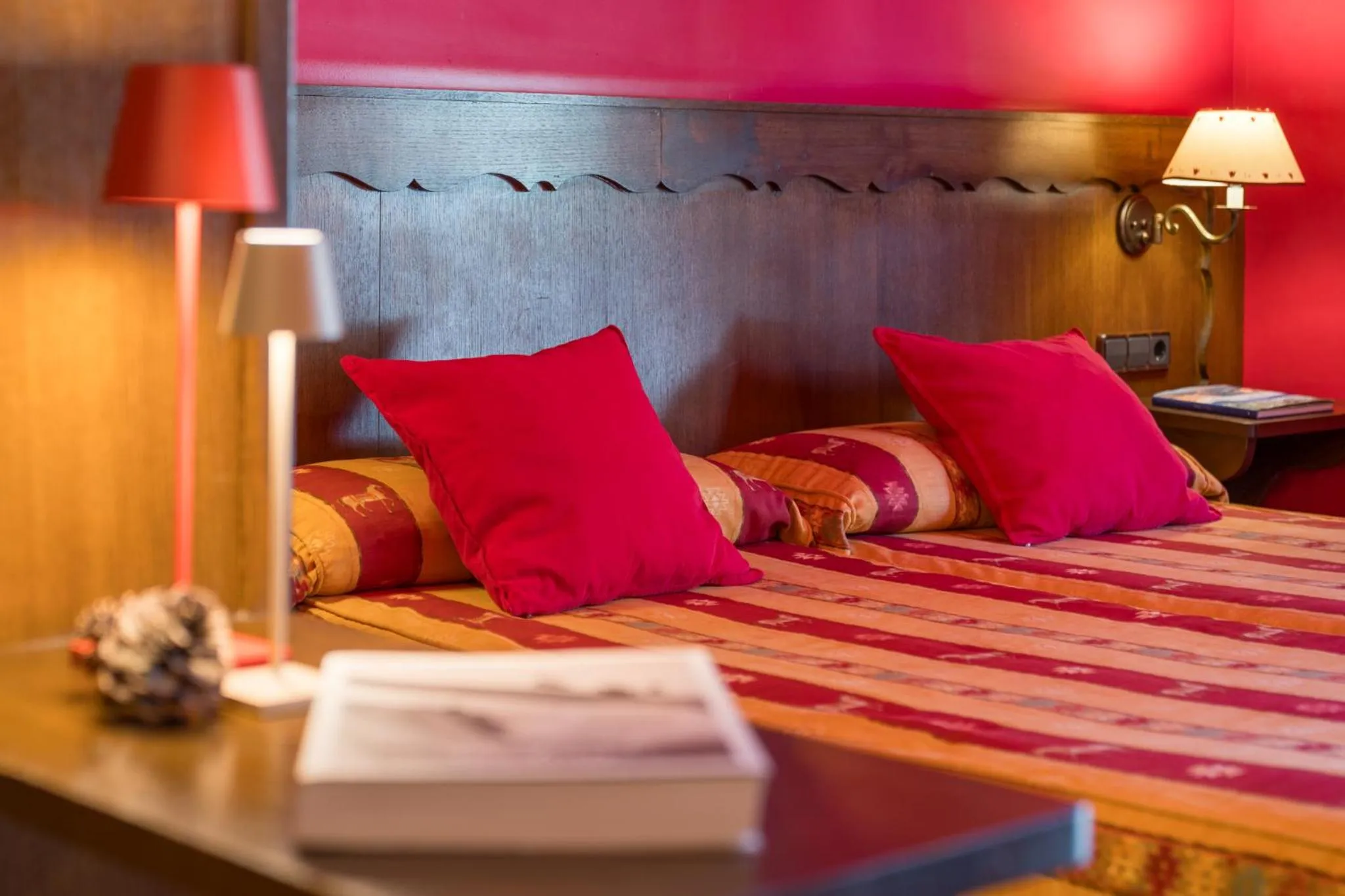 Bed in Hotel Aran La Abuela