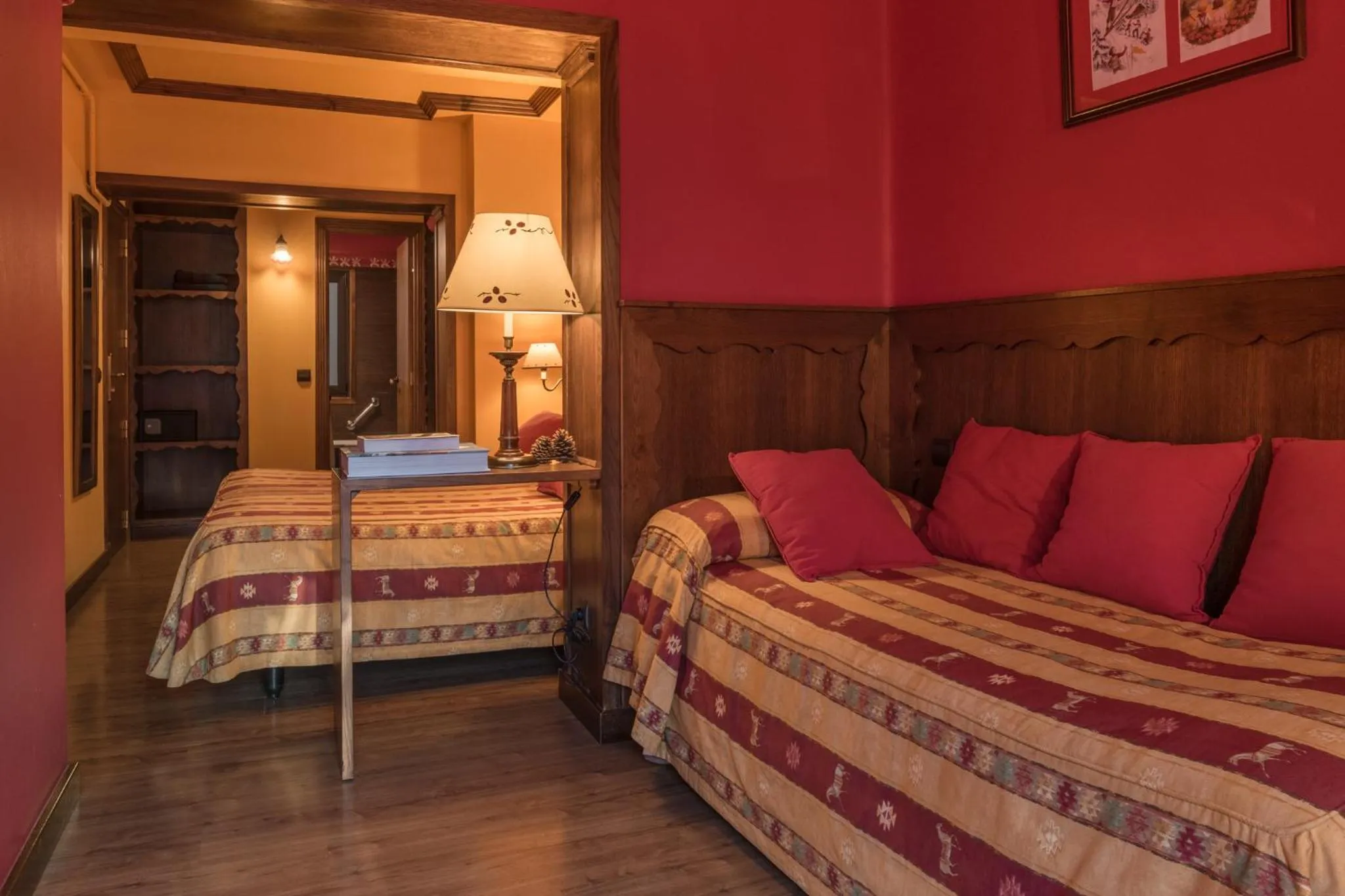 Bed in Hotel Aran La Abuela