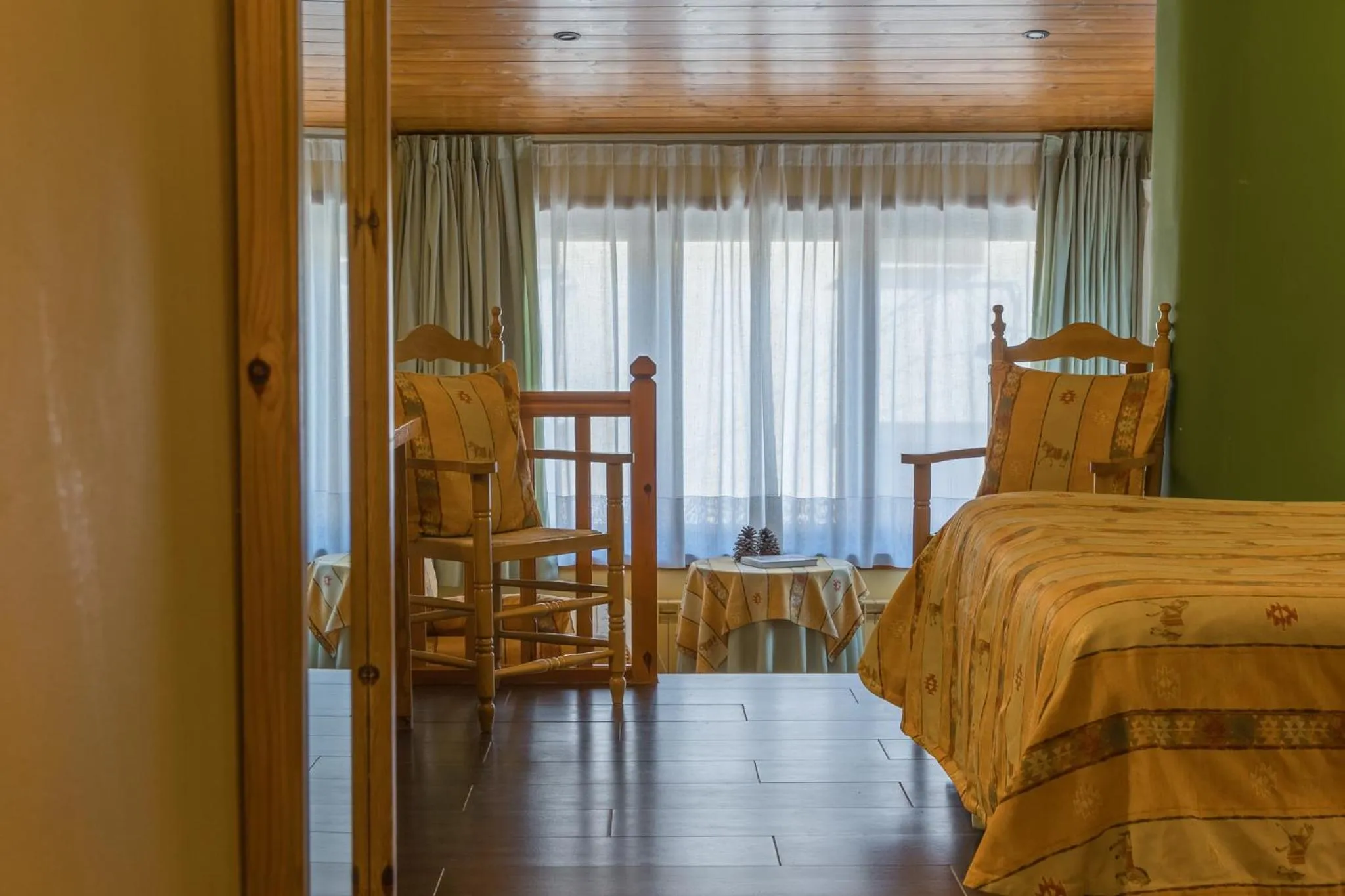 Bed in Hotel Aran La Abuela