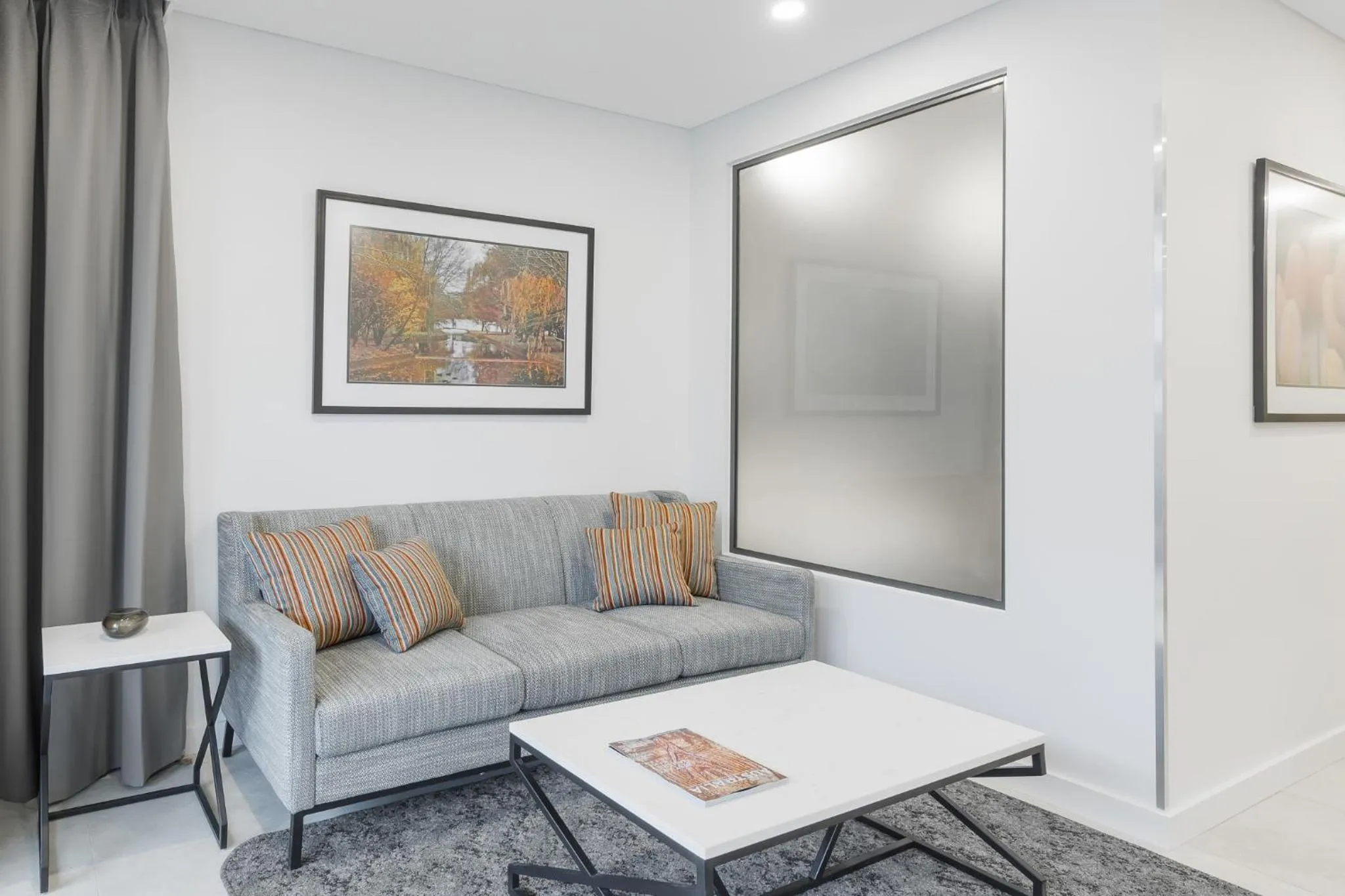 Living room in Meriton Suites Canberra