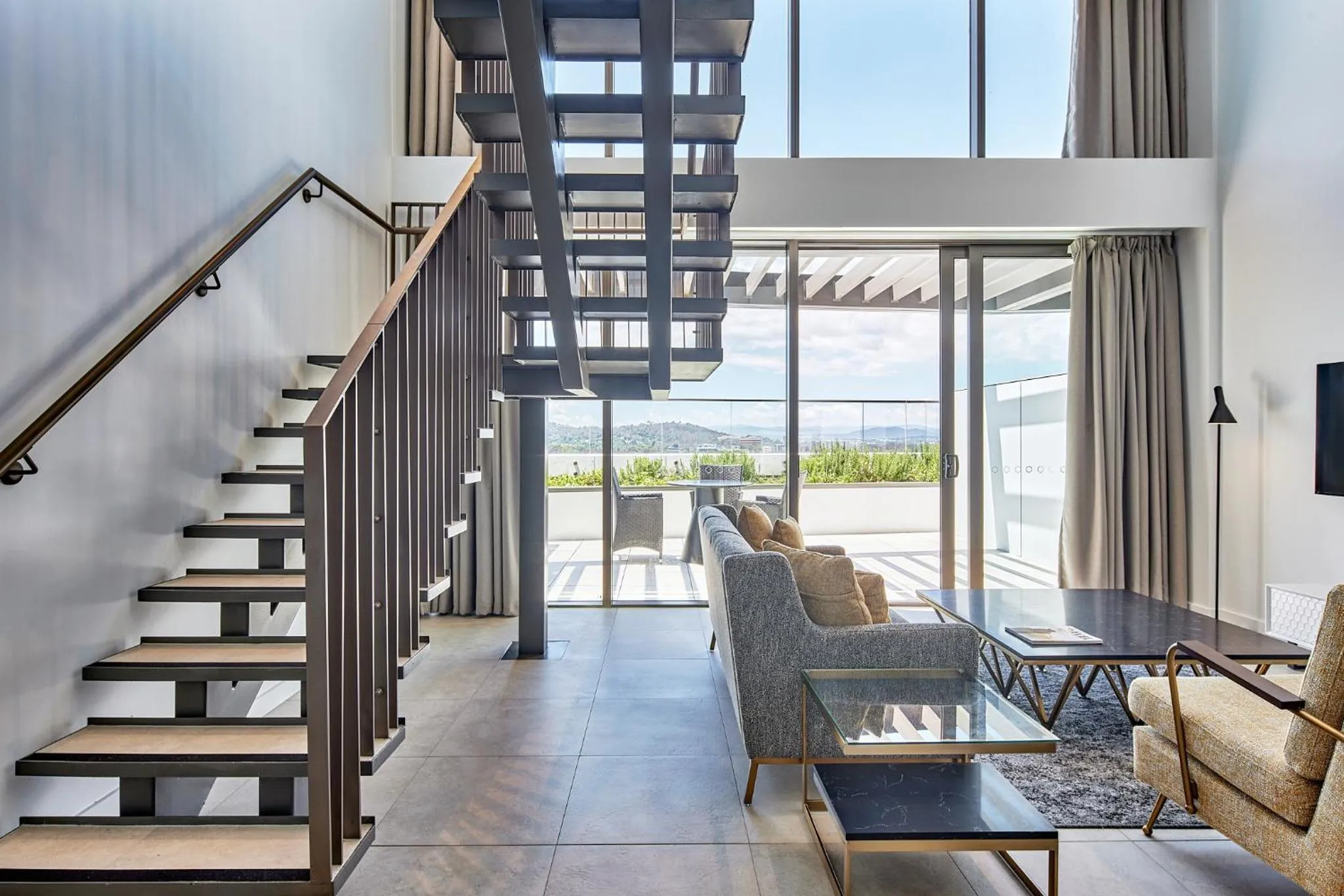 Living room in Meriton Suites Canberra